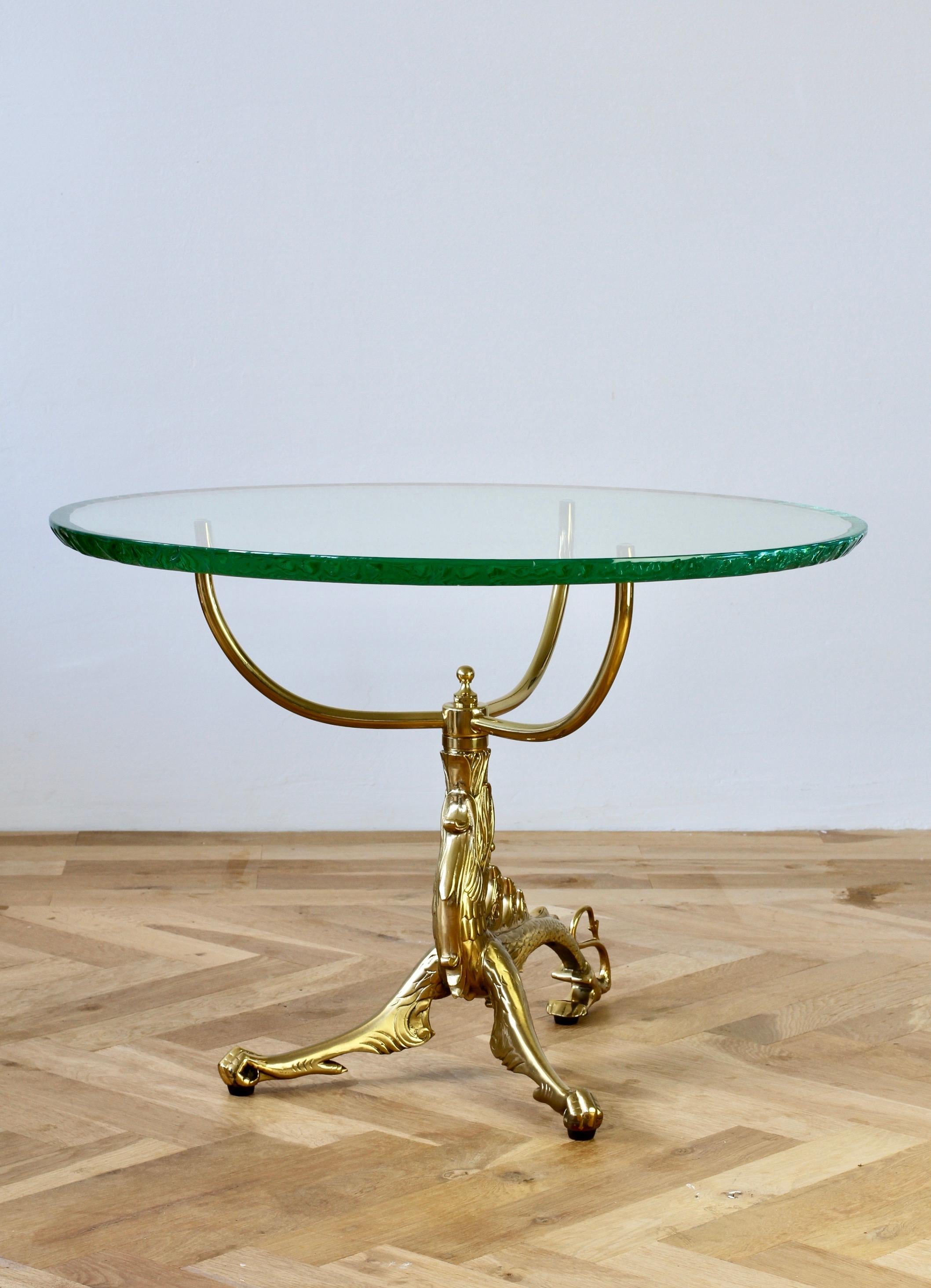 dragon table with glass top