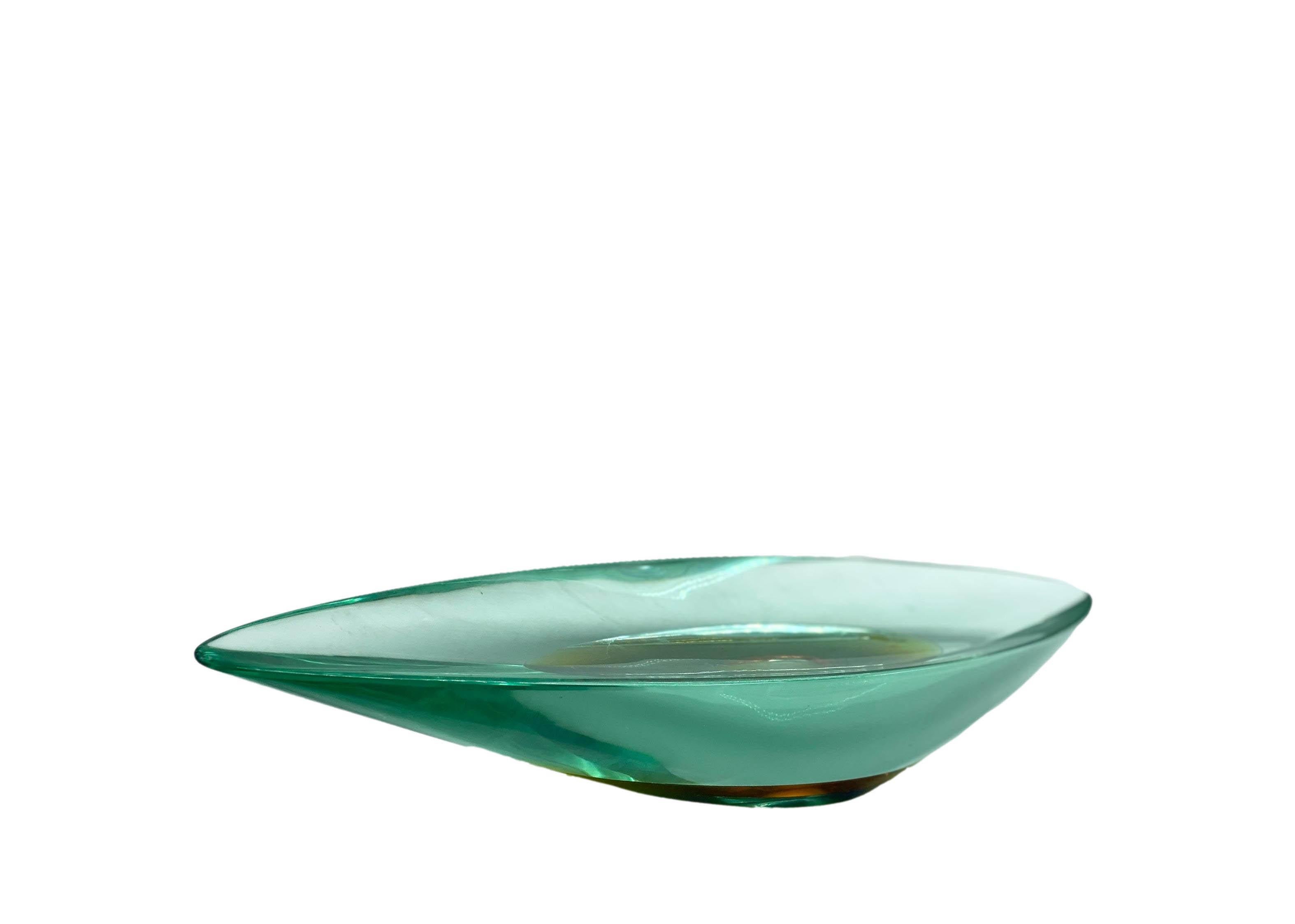 Mid-20th Century Fontana Arte Submerged Glass Centerpiece or Bowl, Italy 1960s