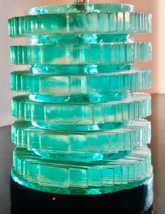 Fontana Arte table lamp Glass unique, Italiy 1960s