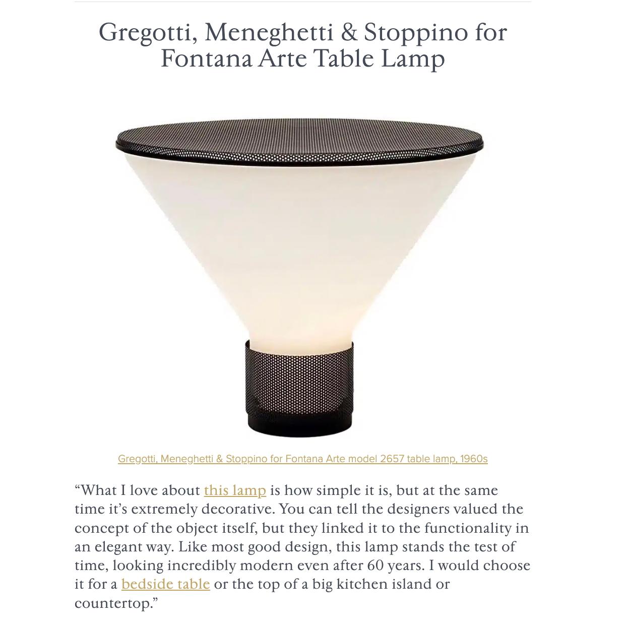 Lampe de table Fontana Arte Model No 2657 Figura Design Gregotti Associati Italy 1980s en vente 9