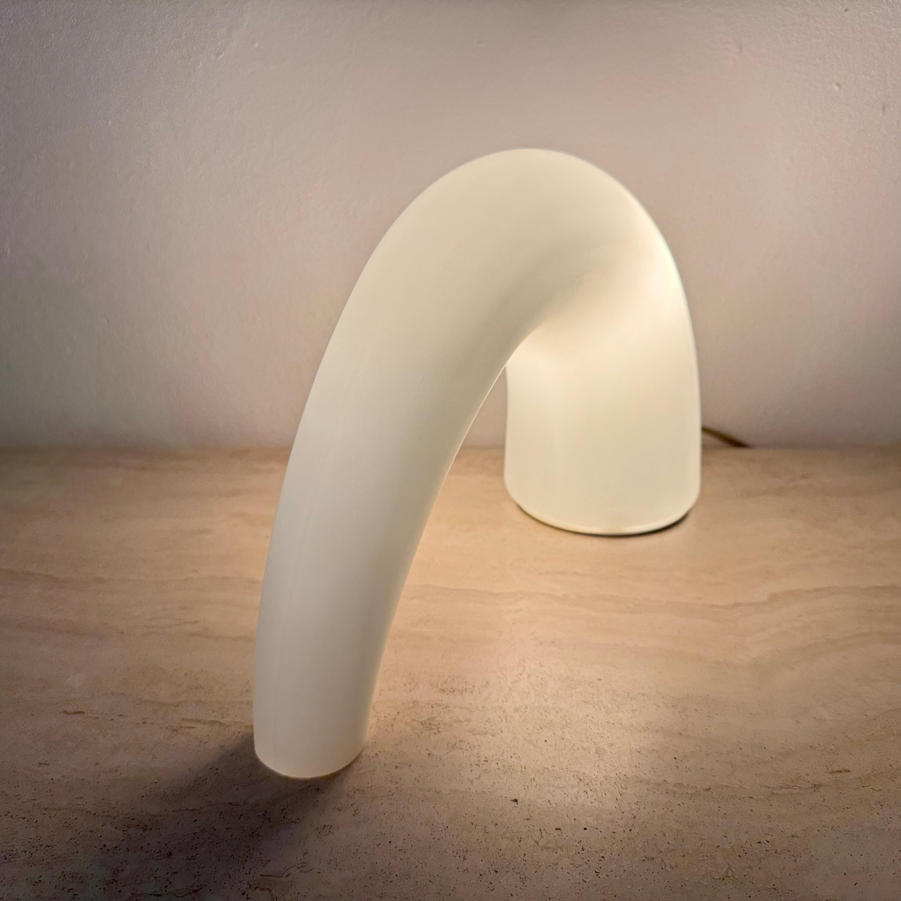 Fontana Arte Thor, lampada da tavolo in vetro, anni '80, Italia in vendita 4