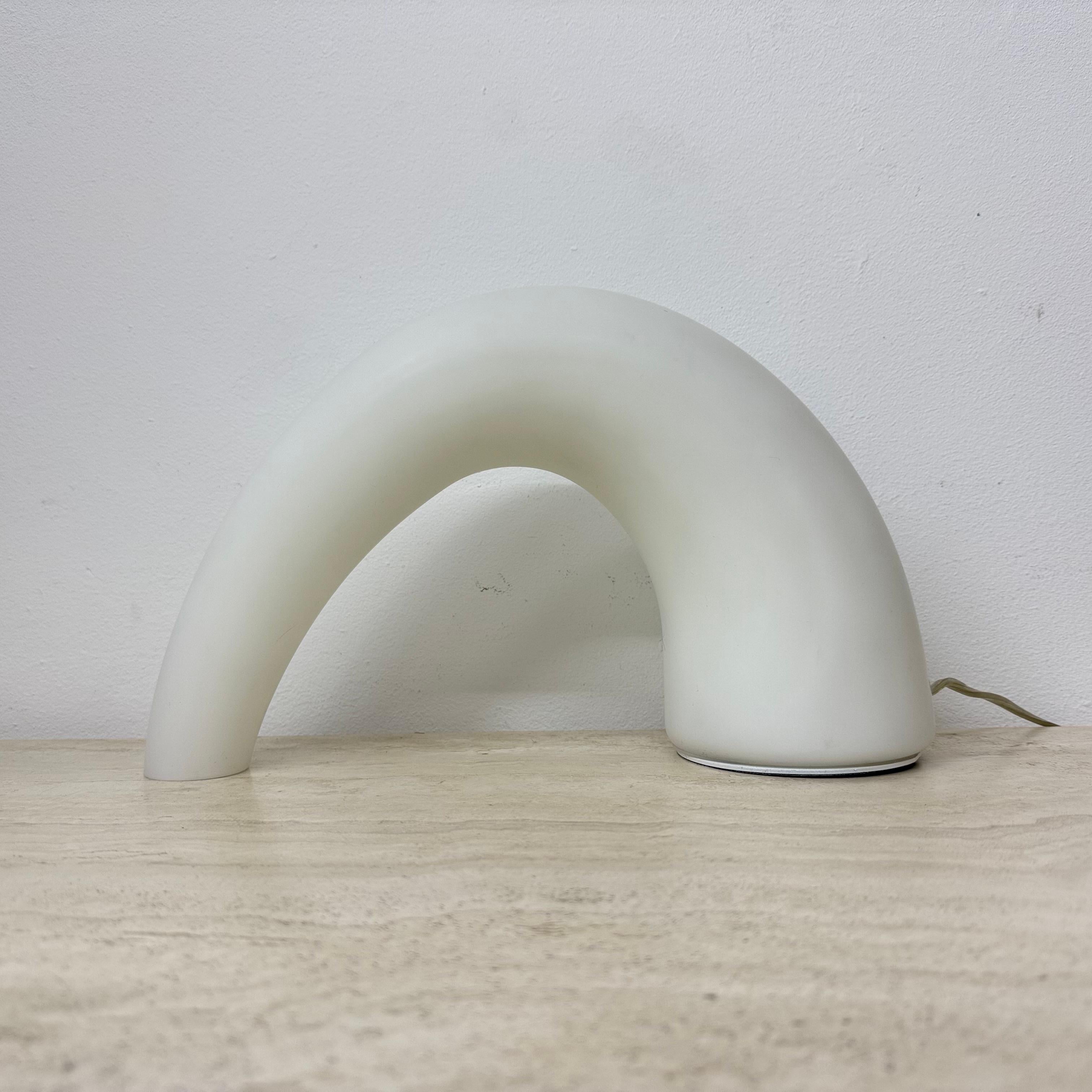 Fontana Arte Thor, lampada da tavolo in vetro, anni '80, Italia in vendita 8