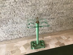 Schirmständer aus Glas und Messing von Fontana Arte, 1945, Italien