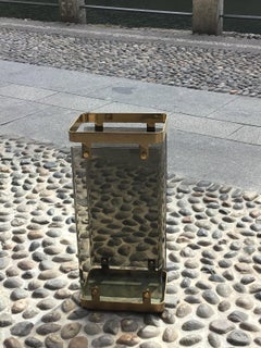 Fontana Arte Umbrella Stand Brass Glass 1955 Italy