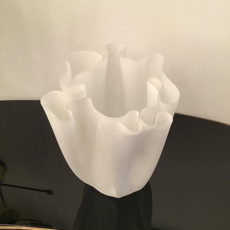 Fontana Arte Vase Glass 1950 Italy For Sale at 1stDibs