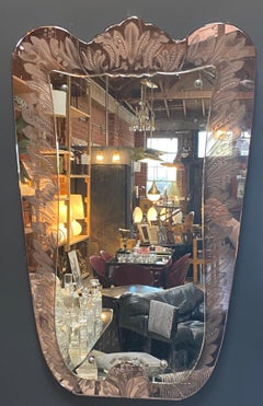 Venezianischer Fontana Arte-Spiegel von Pietro Chiesa, 1940