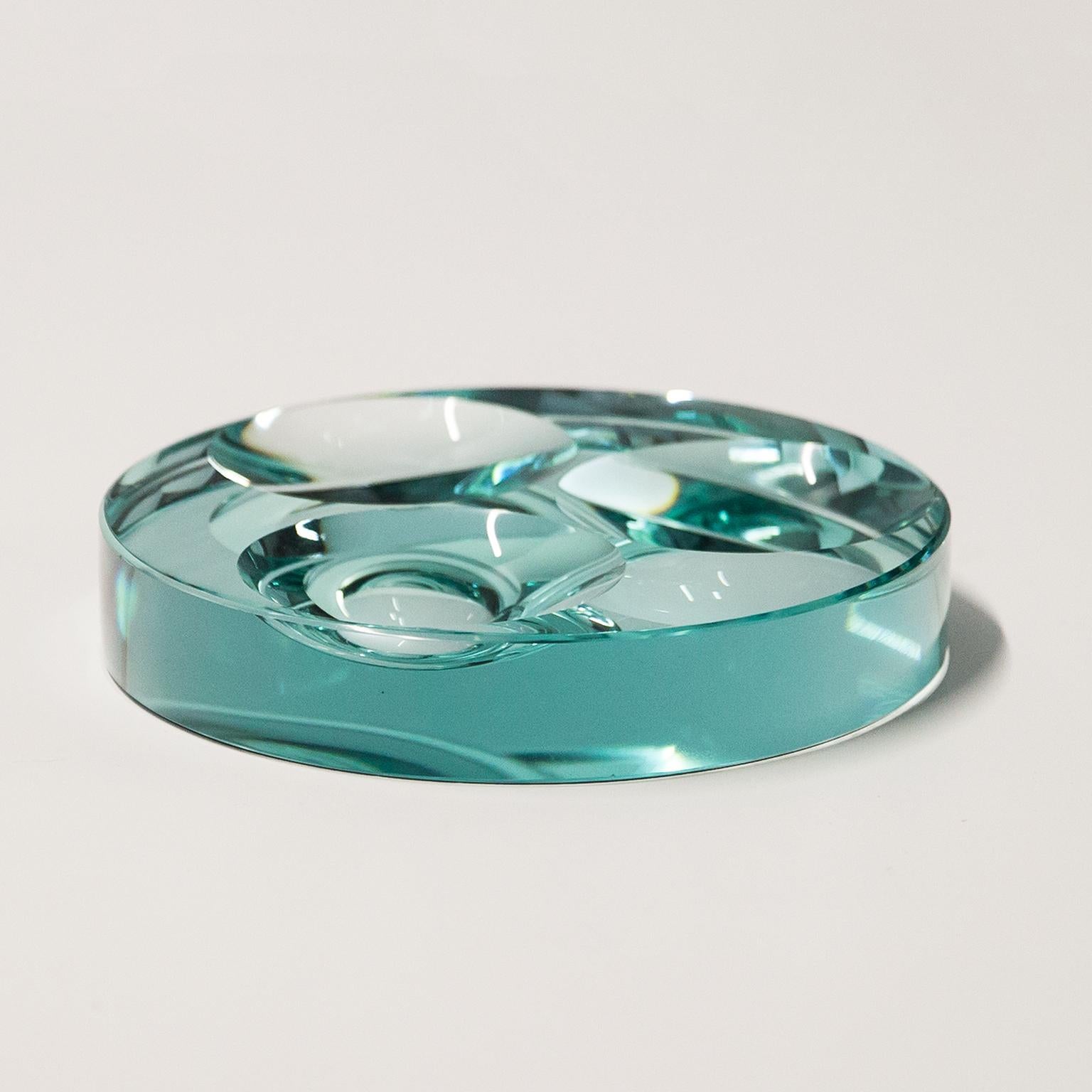 Set von 3 Fontana Arte Vide Poche-Glasschalen, 1960 (Moderne der Mitte des Jahrhunderts) im Angebot
