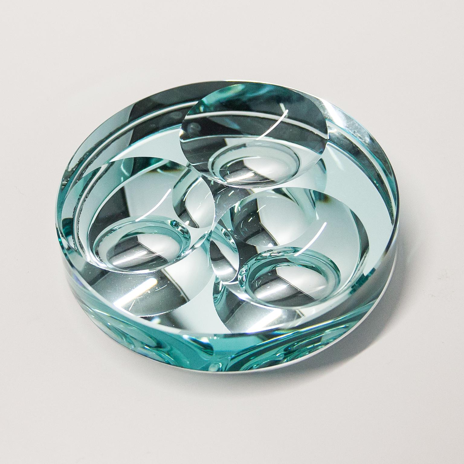 Set von 3 Fontana Arte Vide Poche-Glasschalen, 1960 (Italienisch) im Angebot
