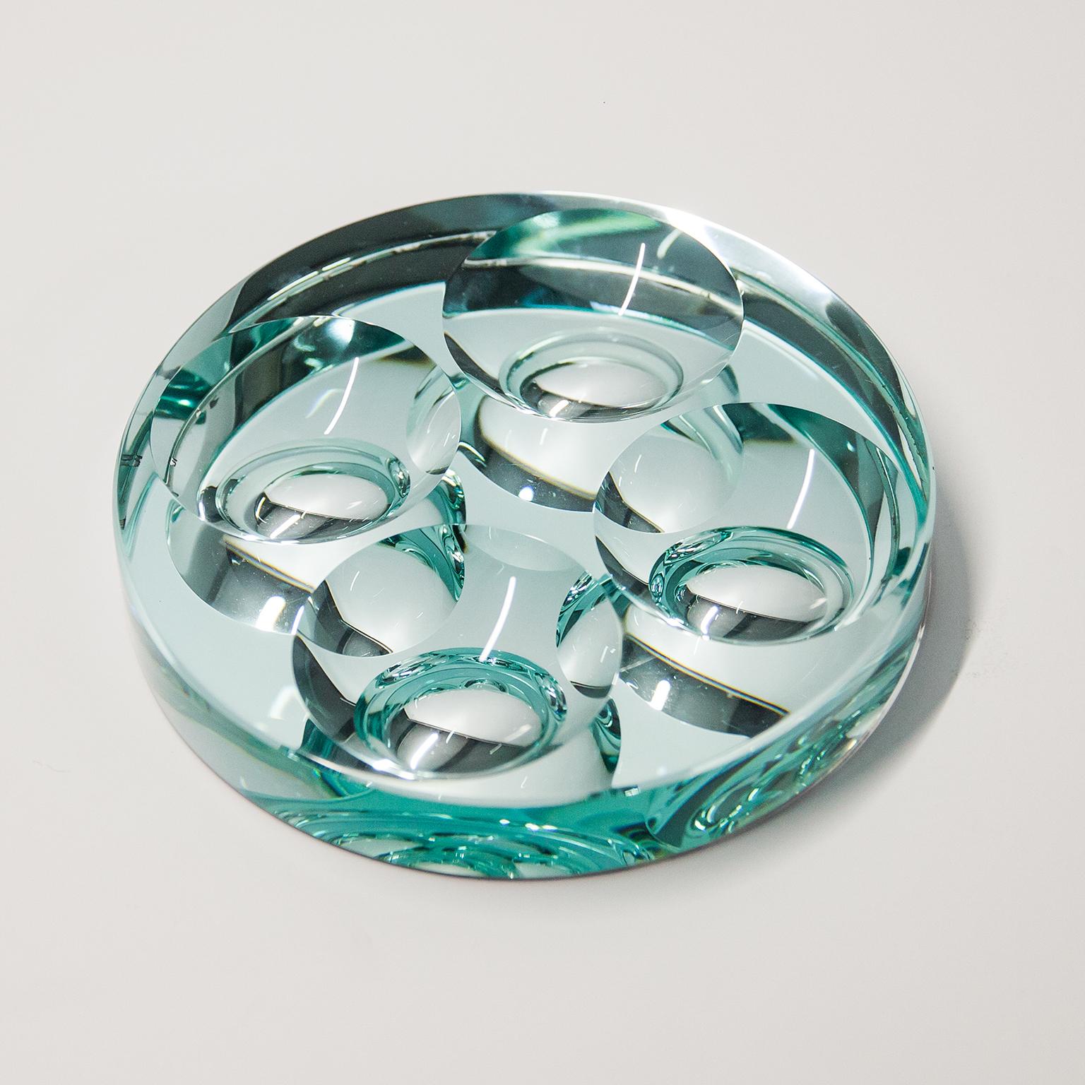 Set von 3 Fontana Arte Vide Poche-Glasschalen, 1960 (Muranoglas) im Angebot