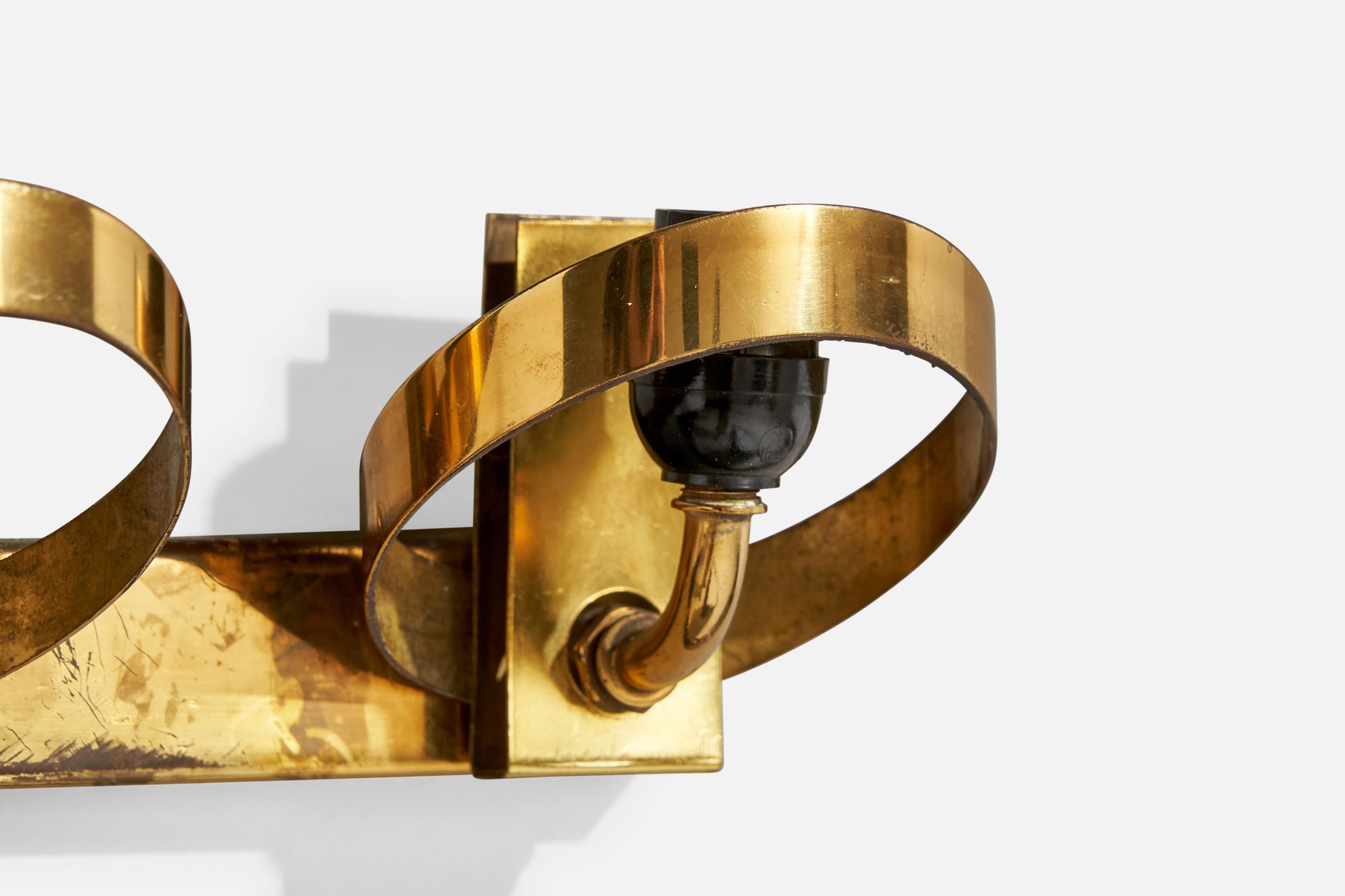 Fontana Arte, Applique, Ottone, Vetro, Italia, anni '50 in vendita 4