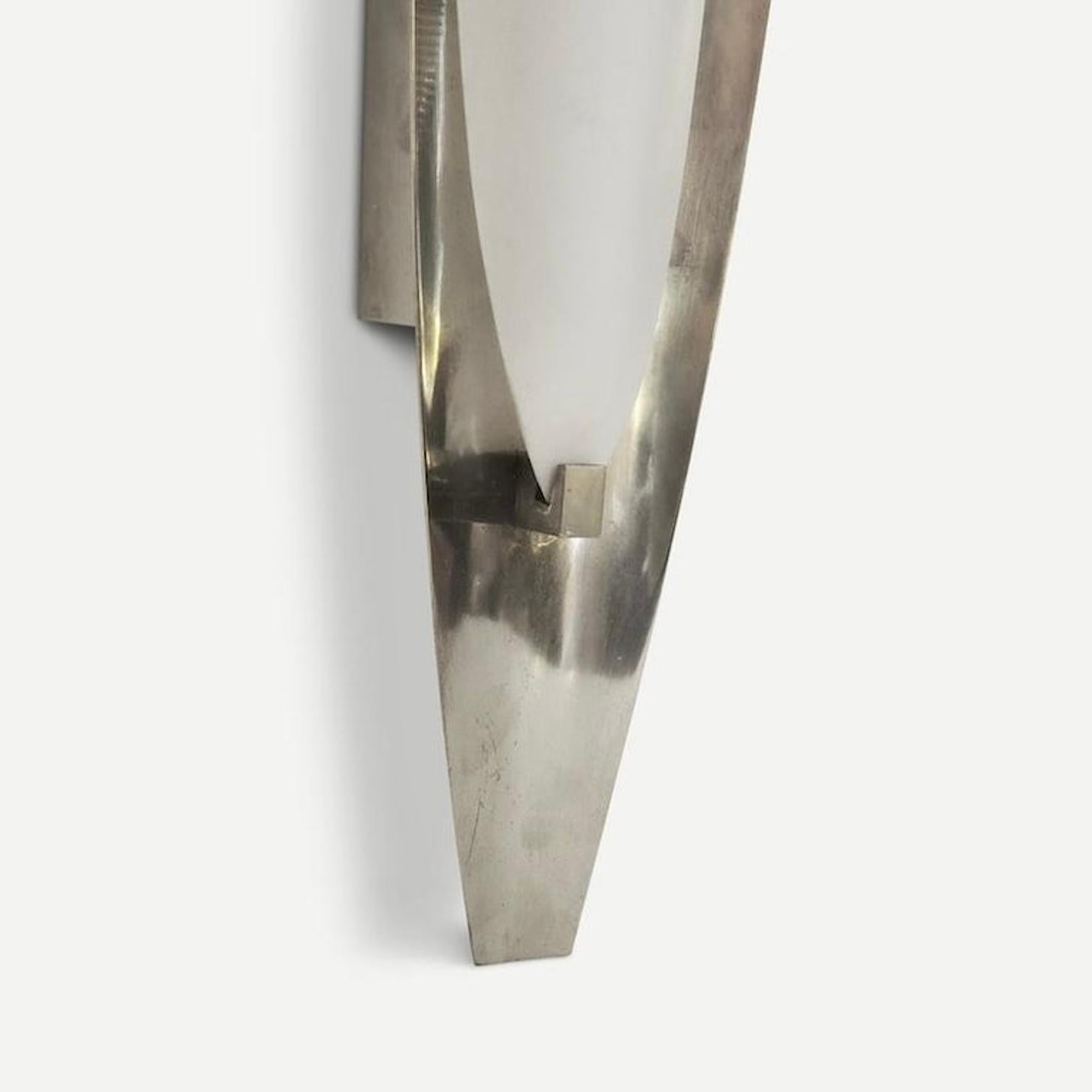 Plaqué Applique Fontana Arte de Max Ingrand, modèle 2254 en vente