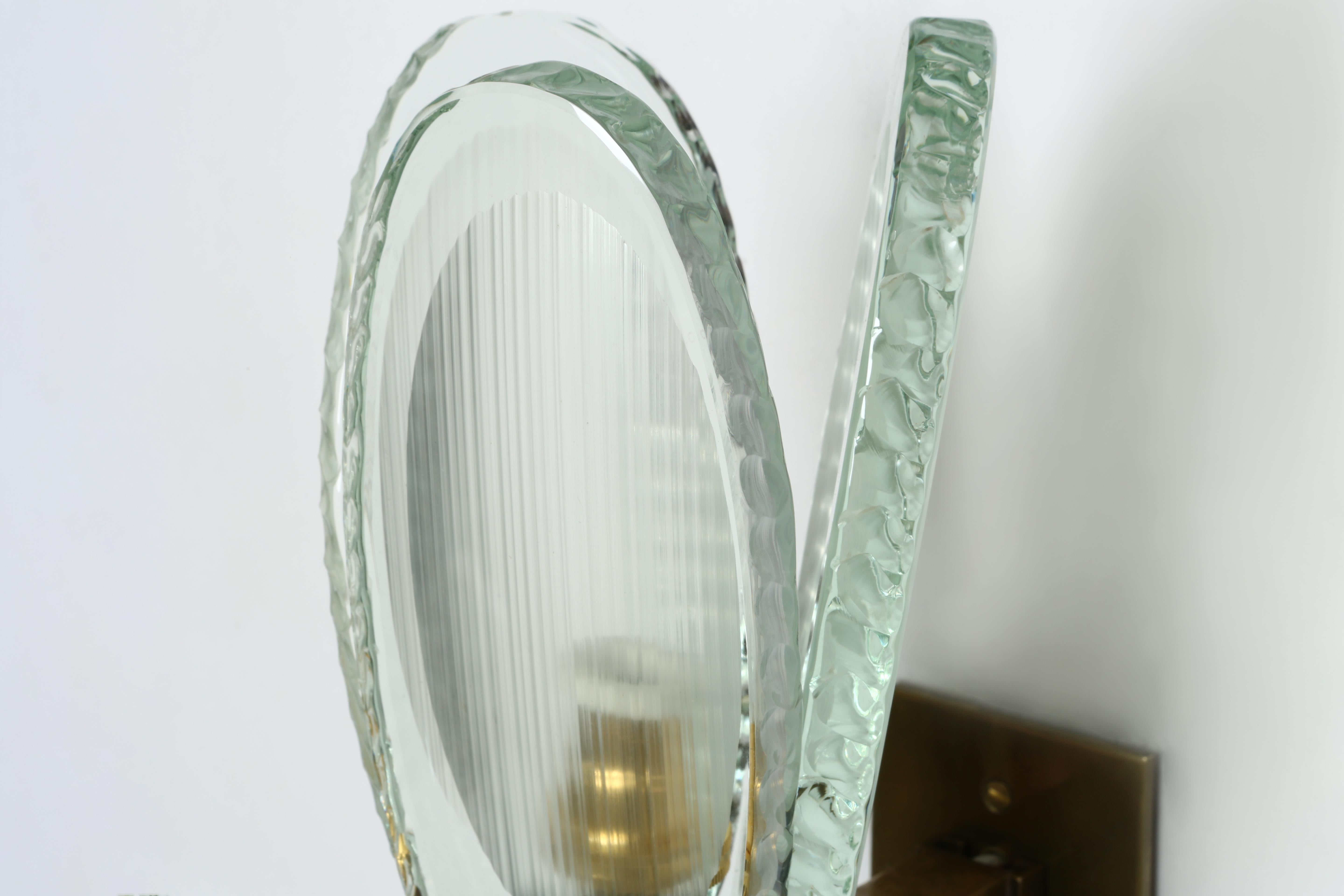 Fontana Arte Wandleuchte ca. 1960er Jahre (Emailliert)