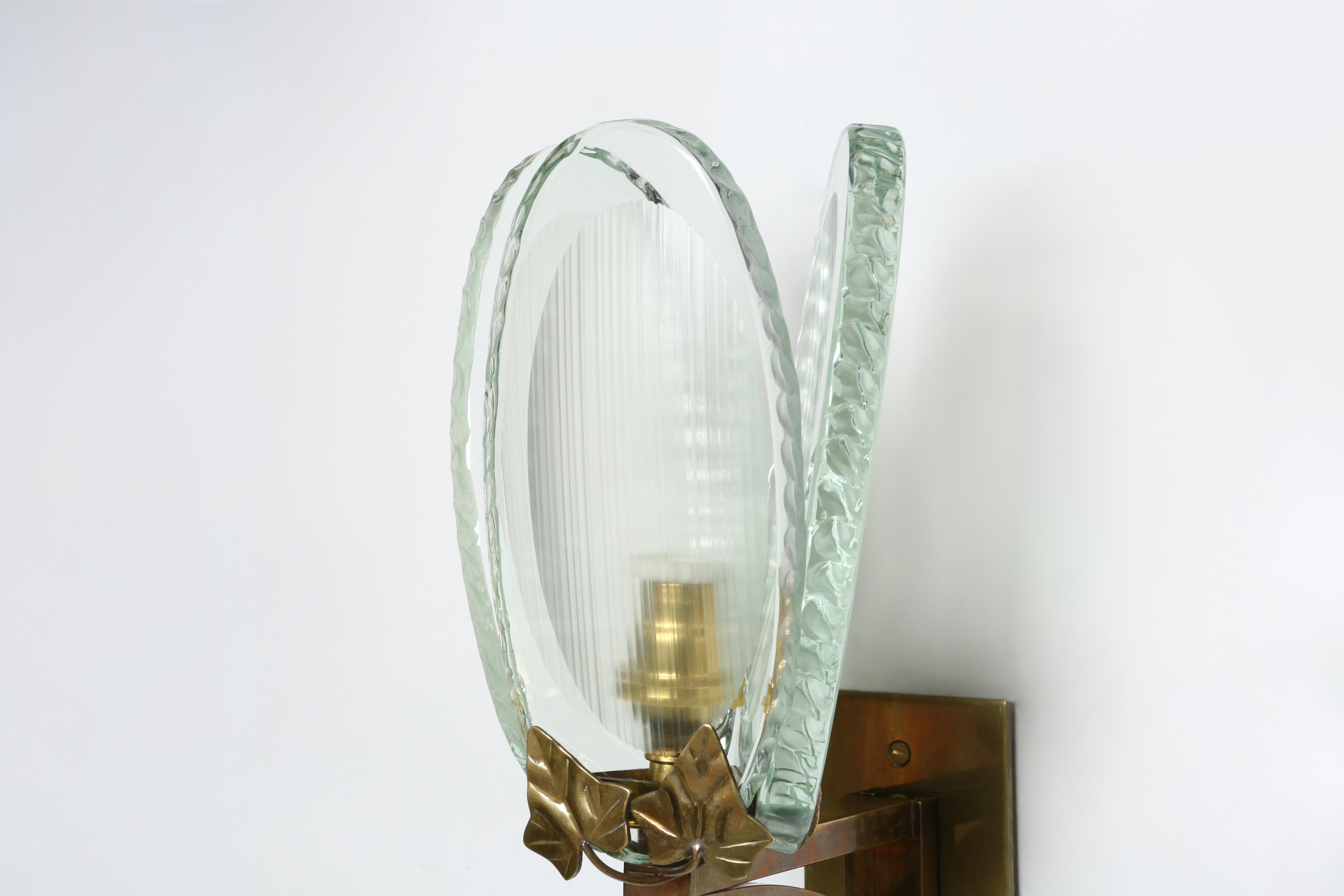 Fontana Arte Wandleuchte ca. 1960er Jahre (Mitte des 20. Jahrhunderts)