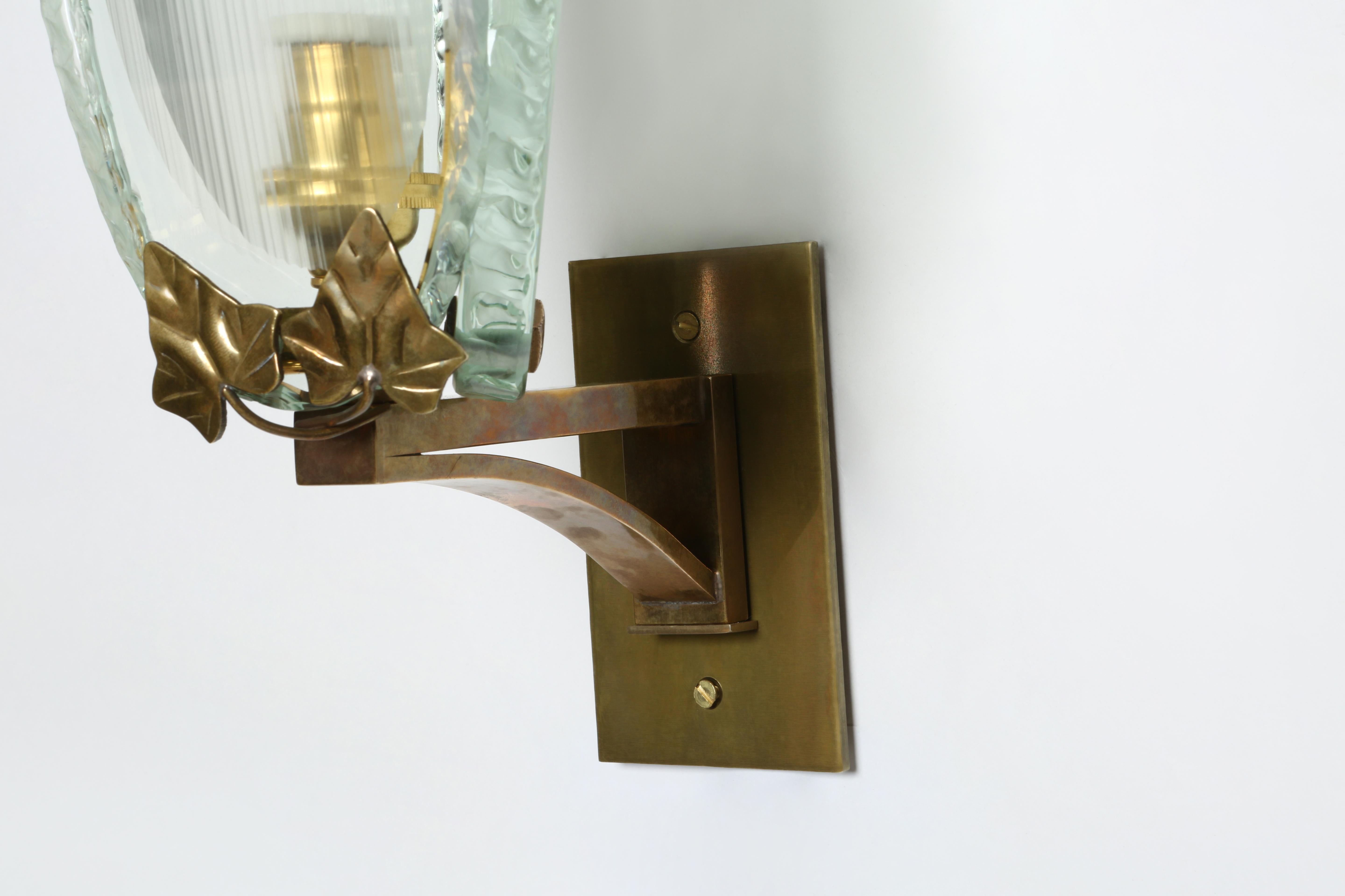 Fontana Arte Wandleuchte ca. 1960er Jahre (Metall)