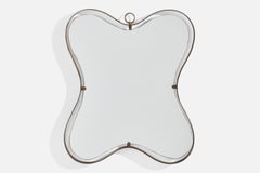Fontana Arte, Specchio da parete, Ottone, Vetro, Italia, anni '40