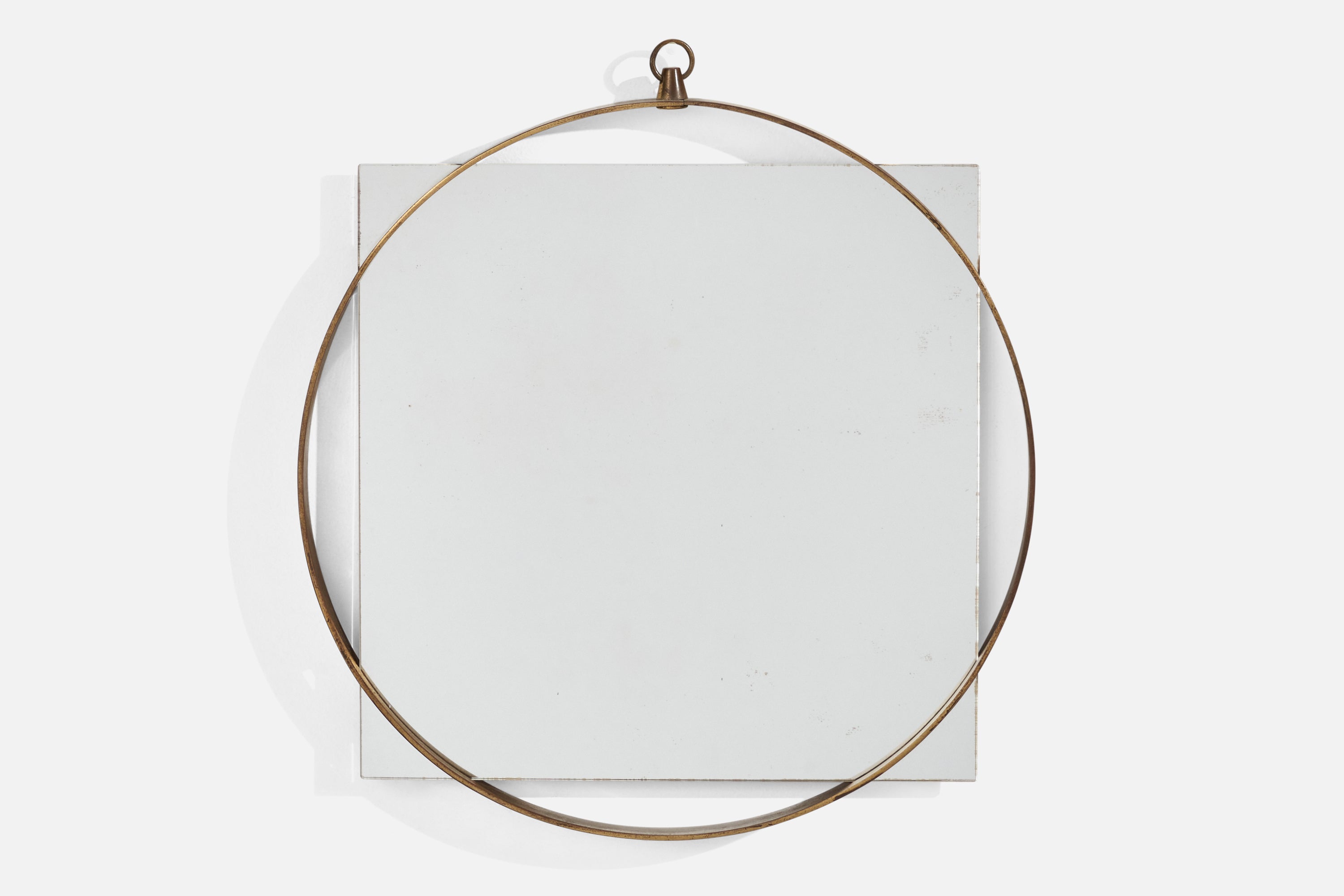 Fontana Arte, Specchio da parete, Ottone, Italia, anni '40