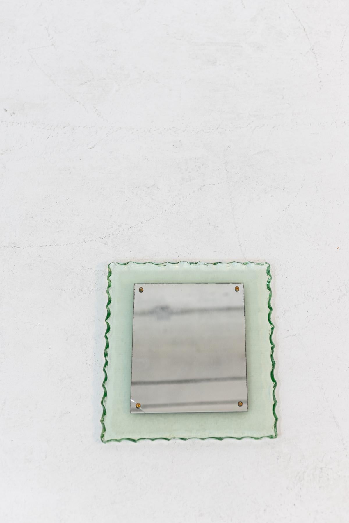 Fontana Arte Wall Mirror by Max Ingrand in Glass 2