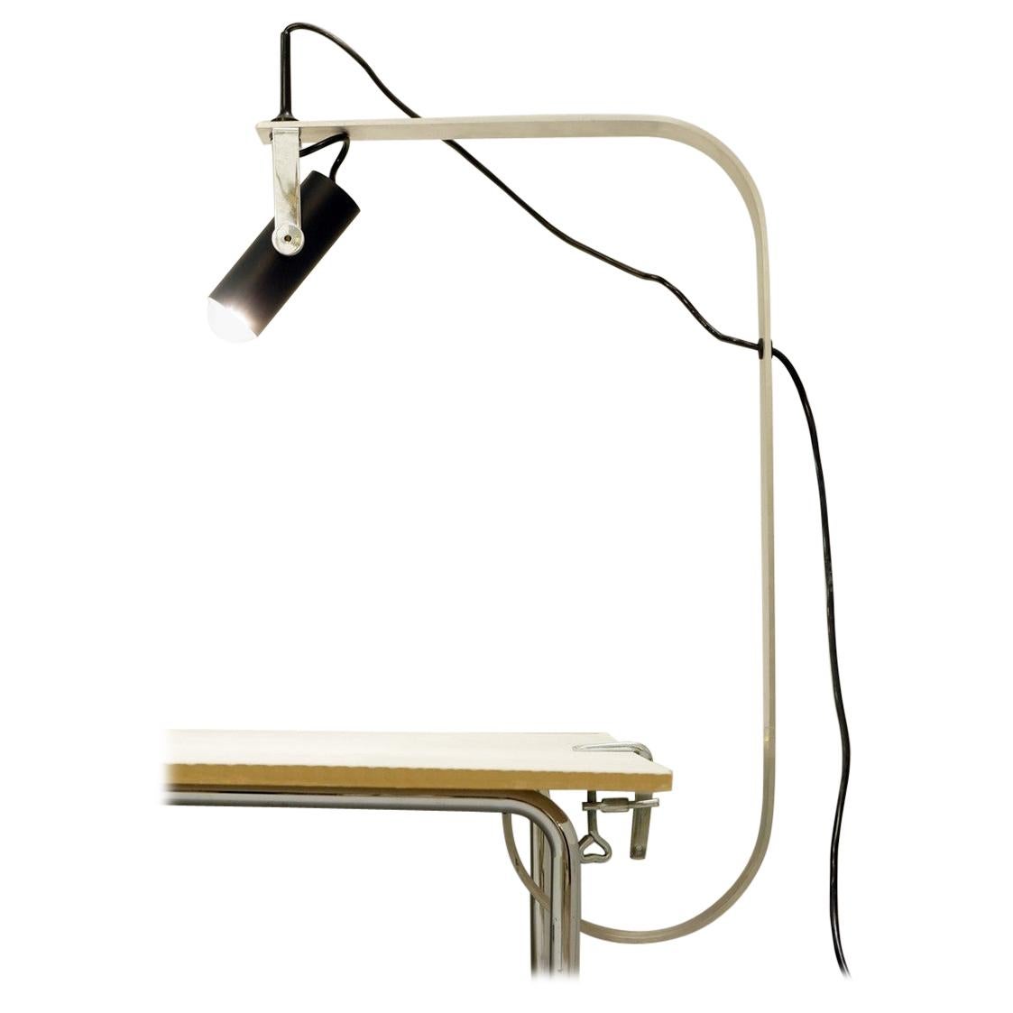 Fontana Desk Lamp with Clamp Base, Italy, 1970s