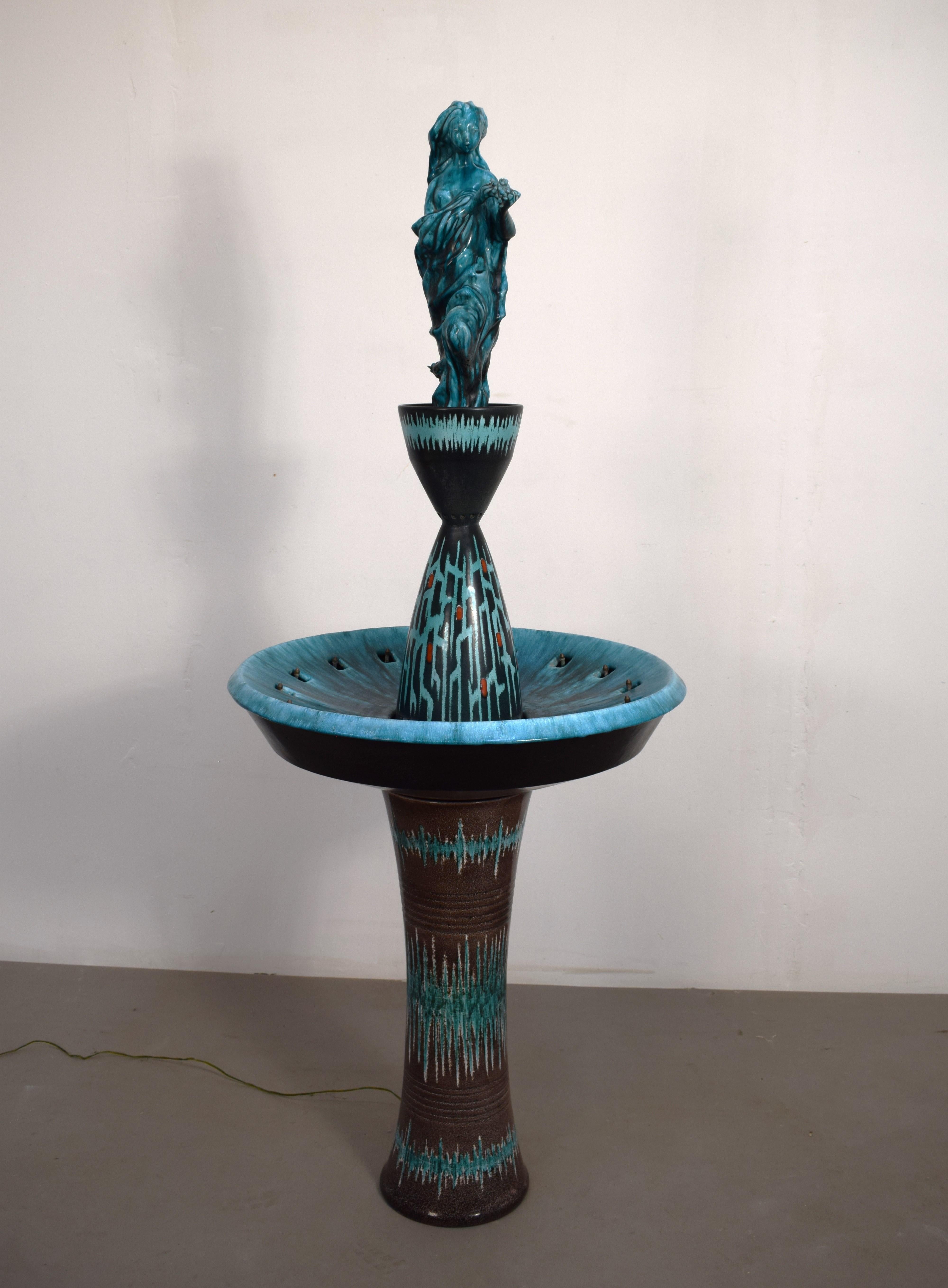 Fuente de cerámica San Polo, Italia, años 50. en venta 7
