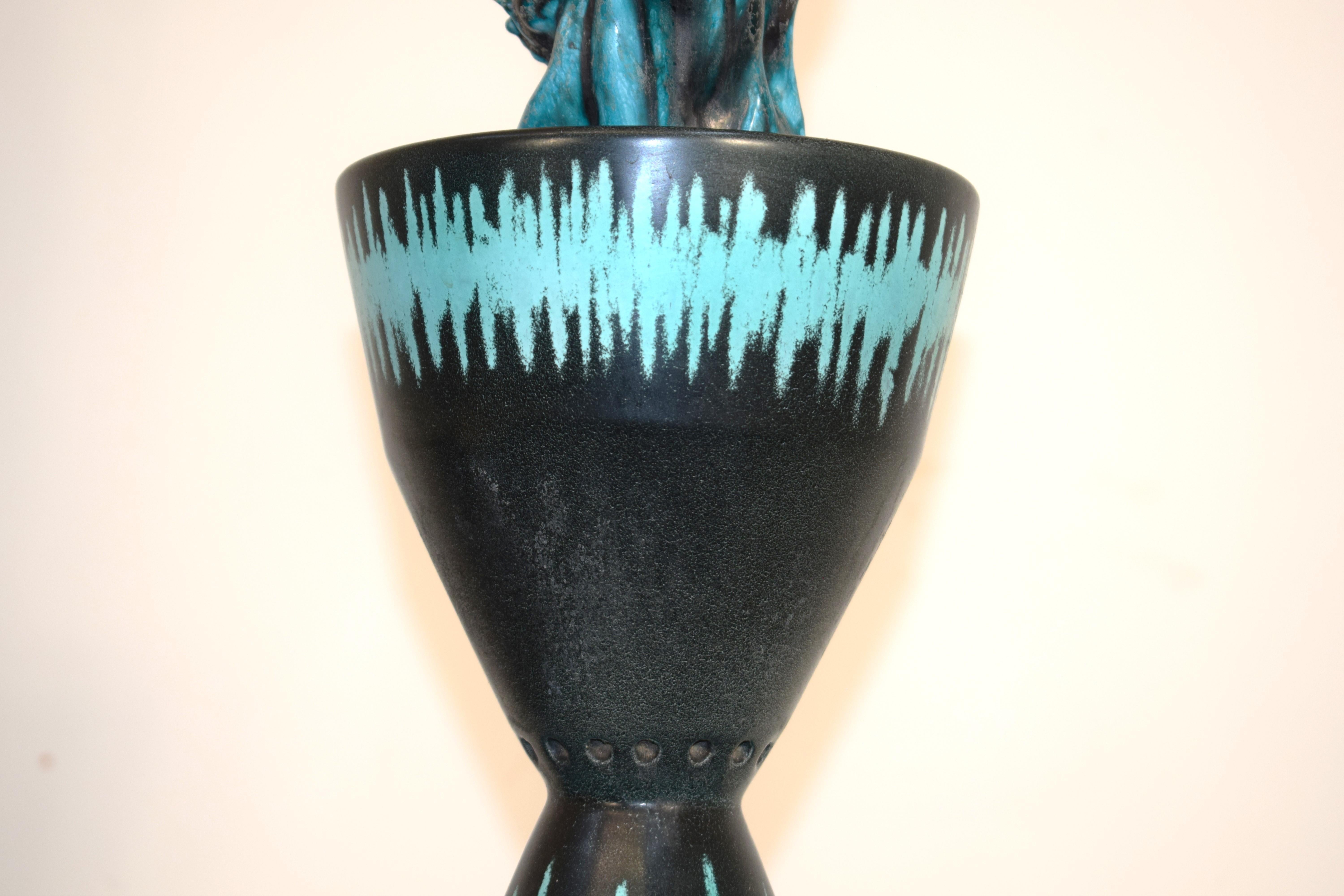 Fuente de cerámica San Polo, Italia, años 50. Mid-20th Century en venta