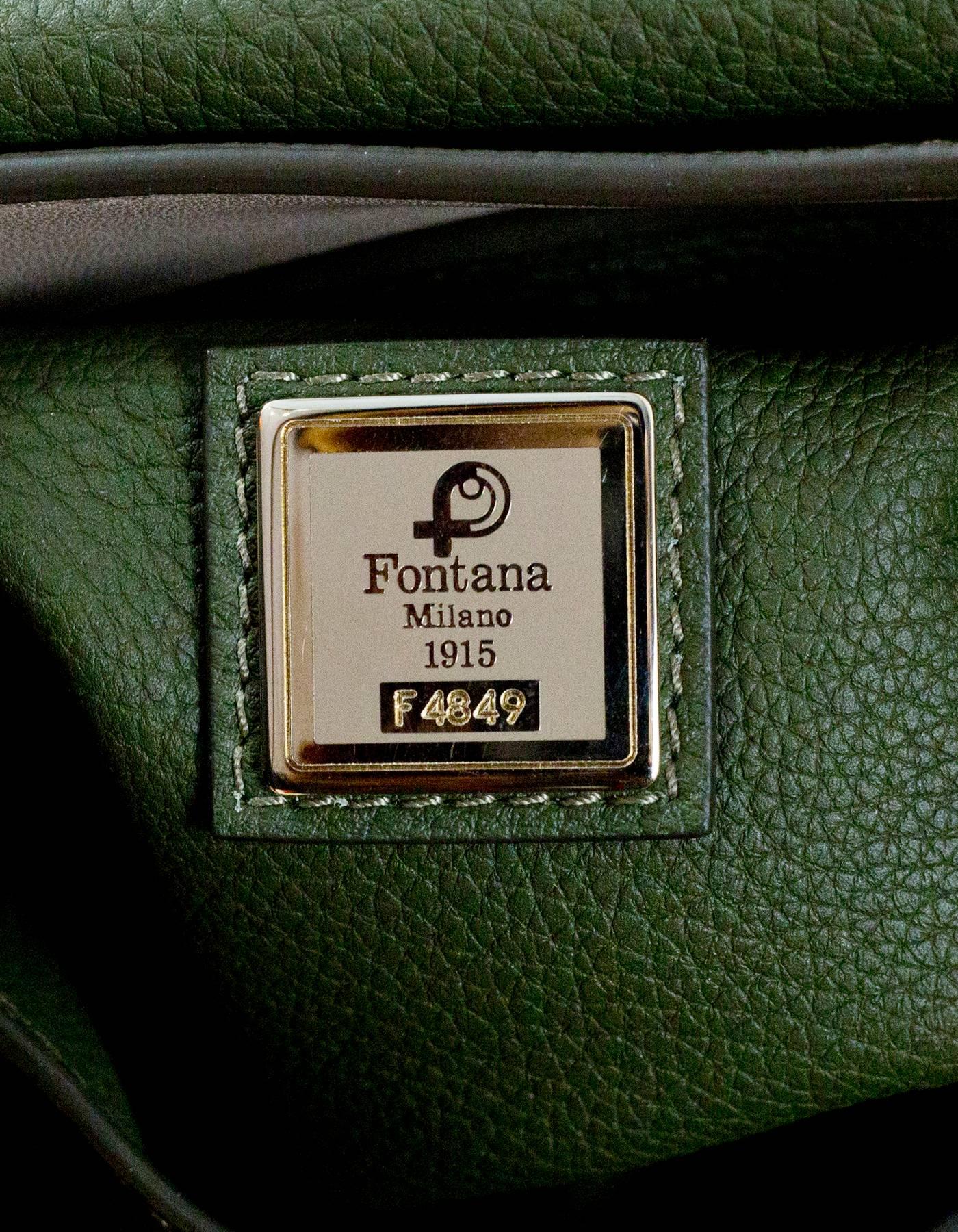 Fontana Milano 1915 Green Weight Medium Saddle Hobo Bag rt. $3, 720 1