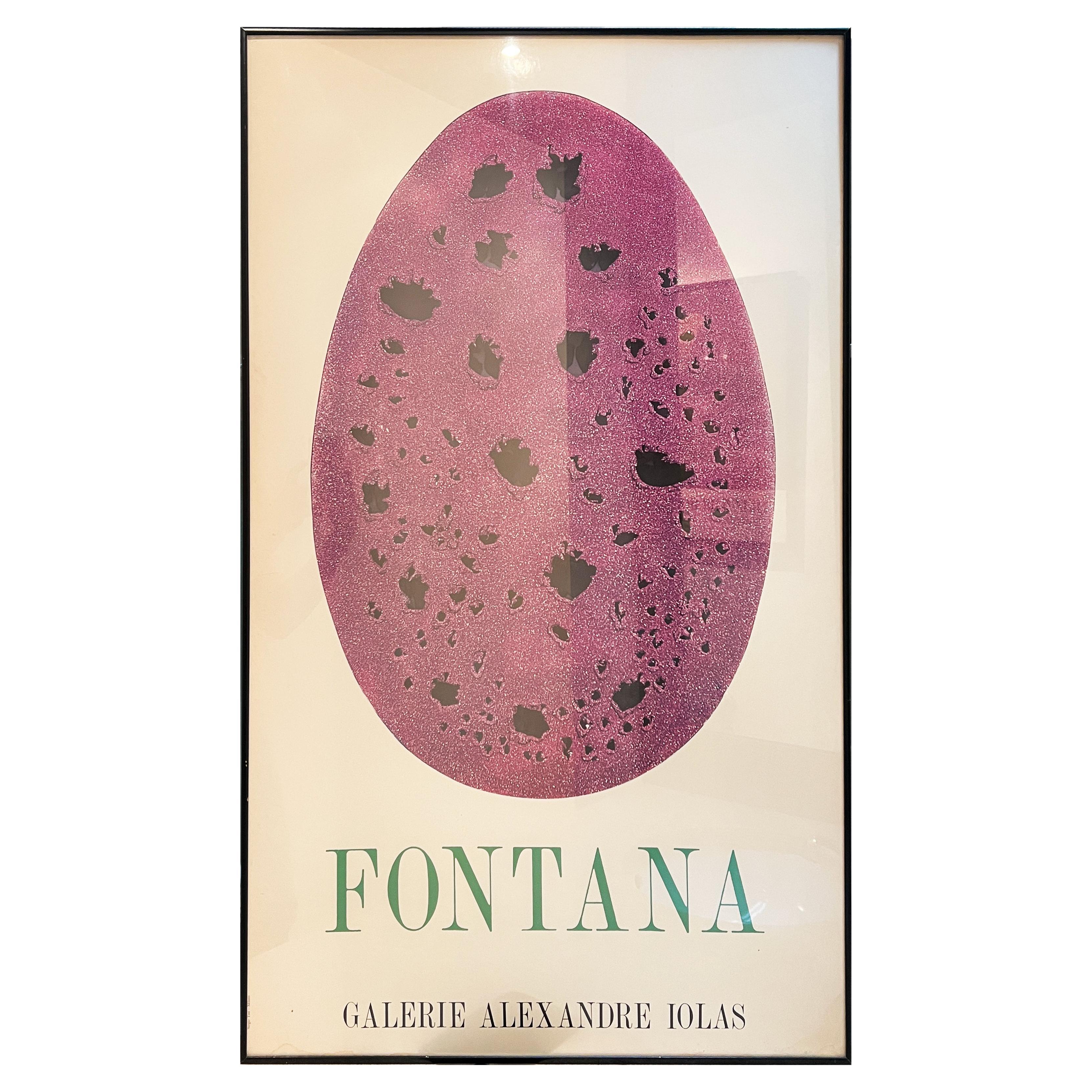 Fontana Poster, Galerie Alexandre Iolas