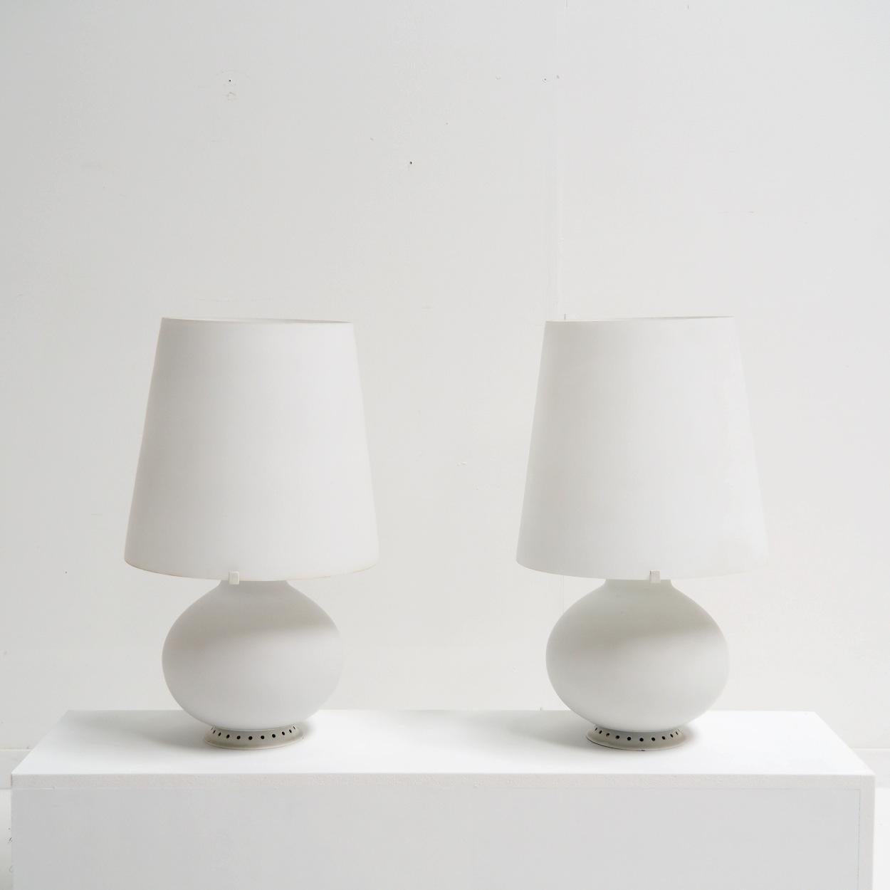 Late 20th Century ‘Fontana’ Table Lamps Designed by Max Ingrand for Fontana Arte, 1970s