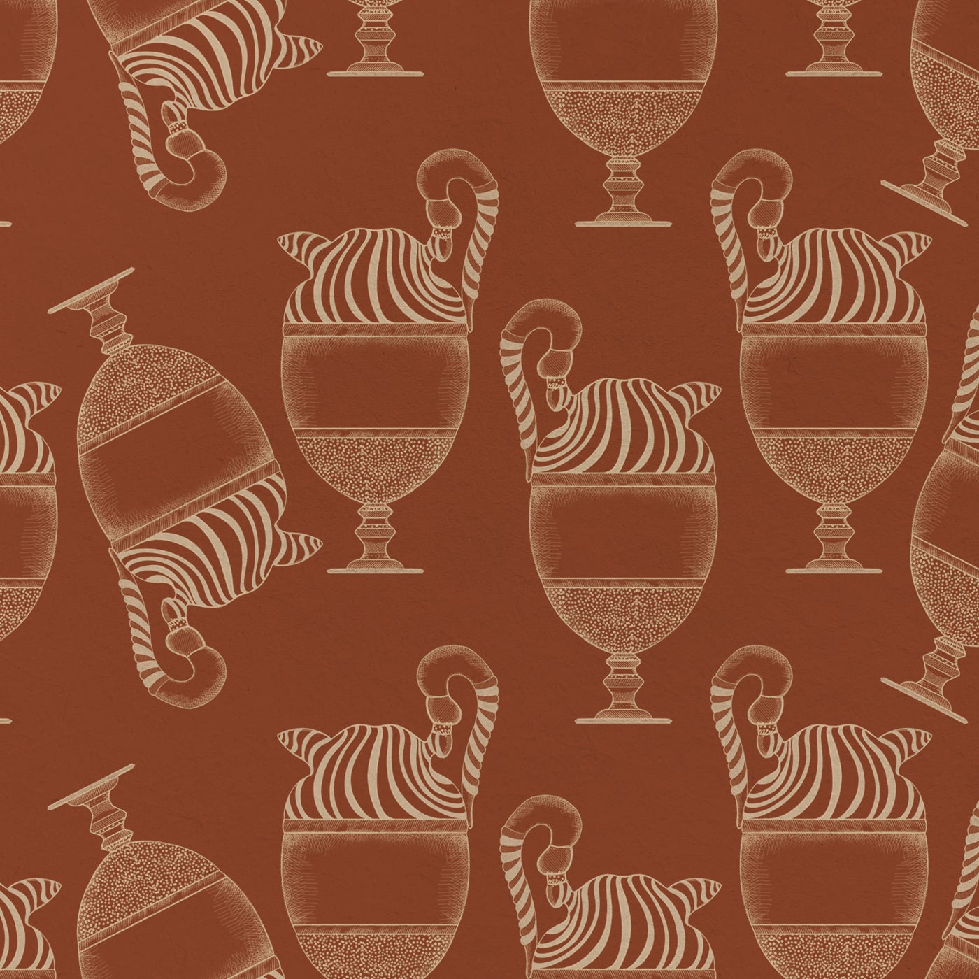 Fontana Terra di Siena Wallpaper - Essenziali Collection For Sale