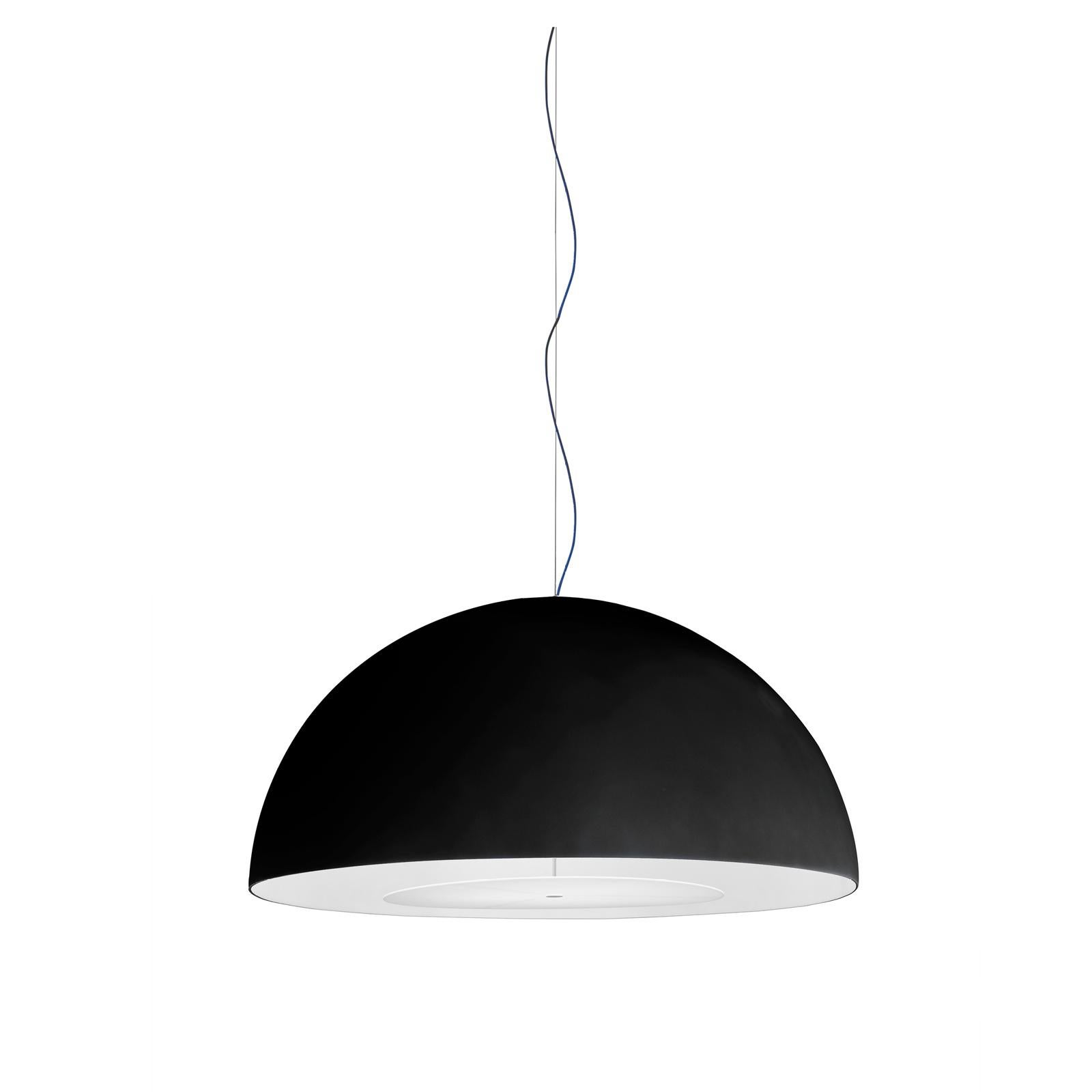 FontanaArte 'Avico' Black Pendant Lamp Designed by Charles Williams In New Condition For Sale In Brooklyn, NY