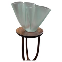 FONTANAARTE - PIETRO CHIESA - vaso modello cartoccio in vetro - ITALIA 1950.