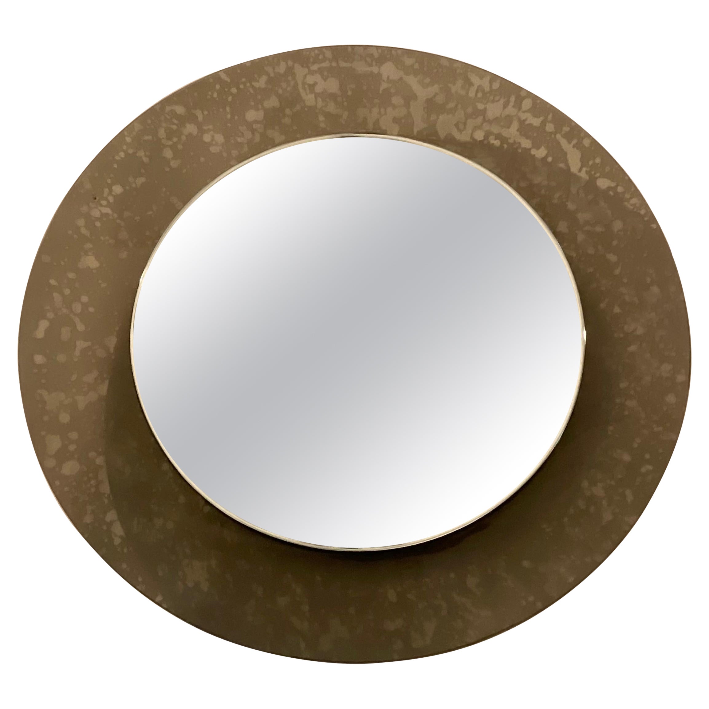 FONTANARTE - Erwing BURGER - Espejo colgante - cristal grabado curvado. en venta