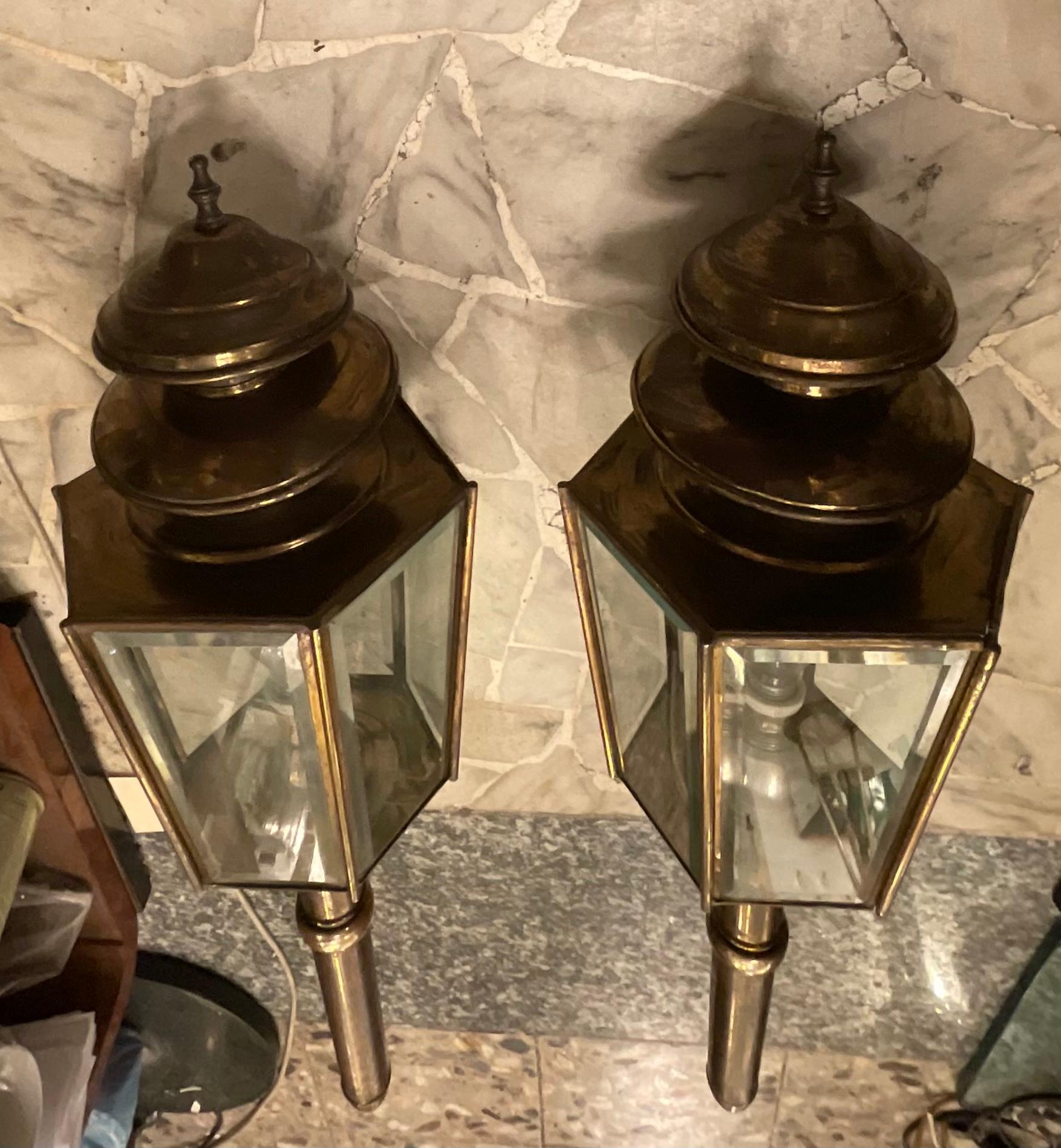 FONTANARTE - Peter Church - Great Couple  of wall sconces - 1950 For Sale 1