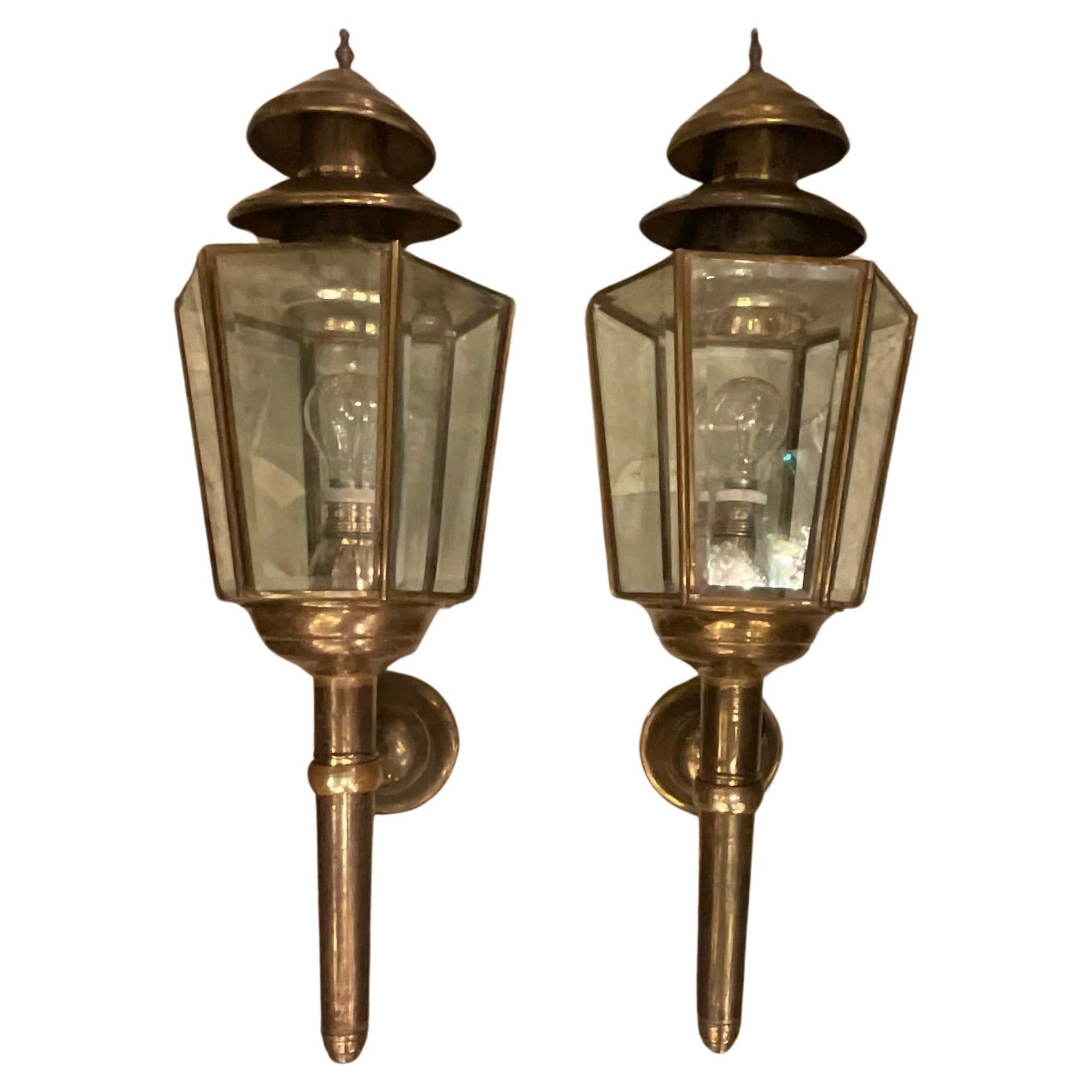 FONTANARTE - Peter Church - Great Couple  of wall sconces - 1950 For Sale
