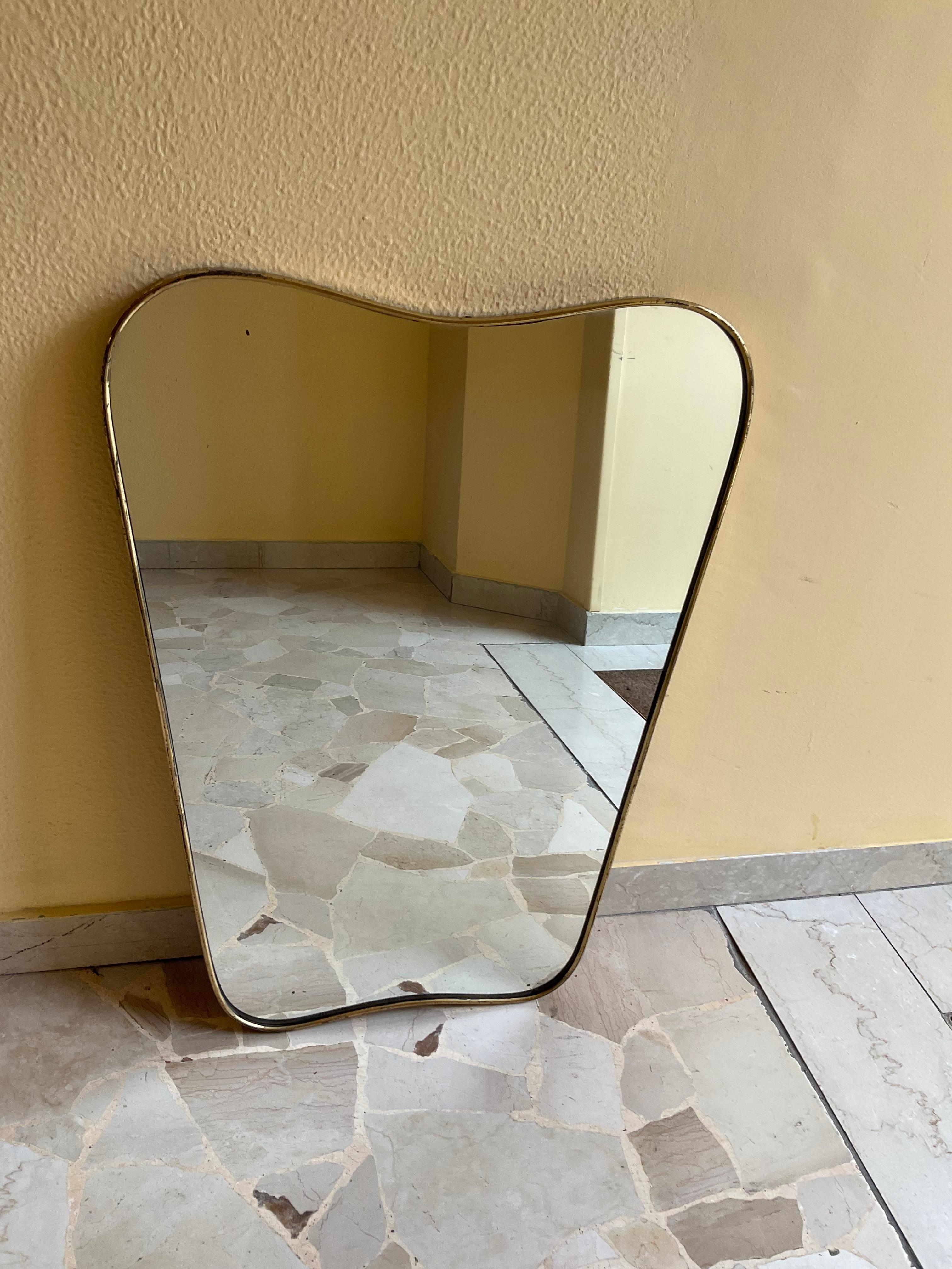 FONTANARTE - PIETRO CHIESA - Miroir des années 1950 - Made in. ITALIE en vente 1
