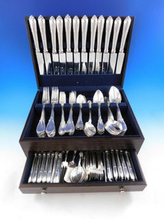 Fontenelle by Odiot France Servizio di posate in argento Sterling 105 pezzi per la cena