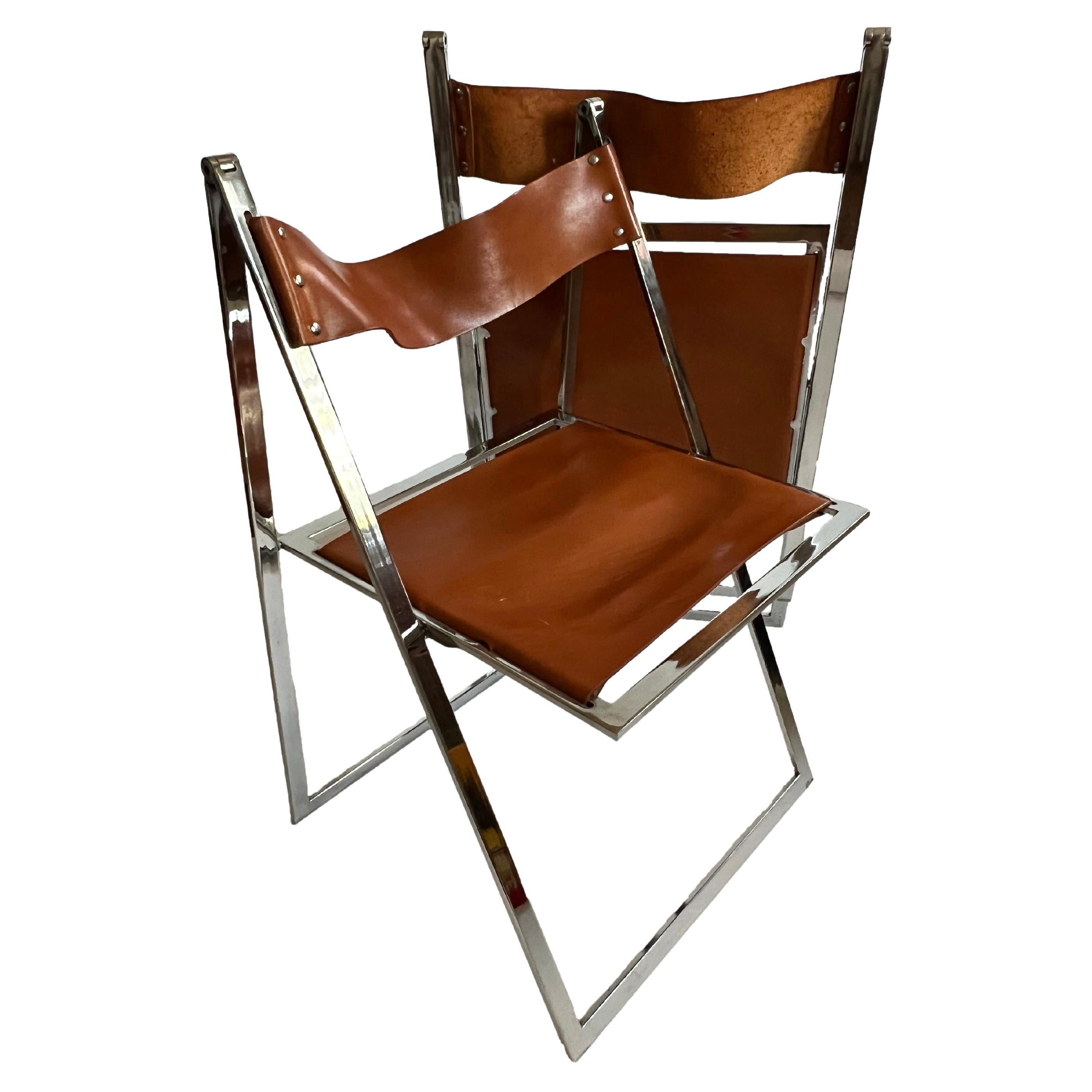 Fontoni and Geraci "Elios" Folding Chairs For Sale at 1stDibs