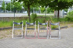 Fontoni & Geraci Modell Elios for LÜBKE Vintage Mid- Century 4x Folding Chair