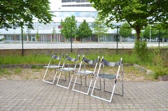 Fontoni & Geraci Modell Elios for LÜBKE Vintage Mid- Century 4x Folding Chair