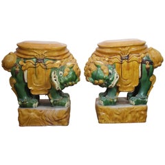 Retro Foo Dog Garden Seats