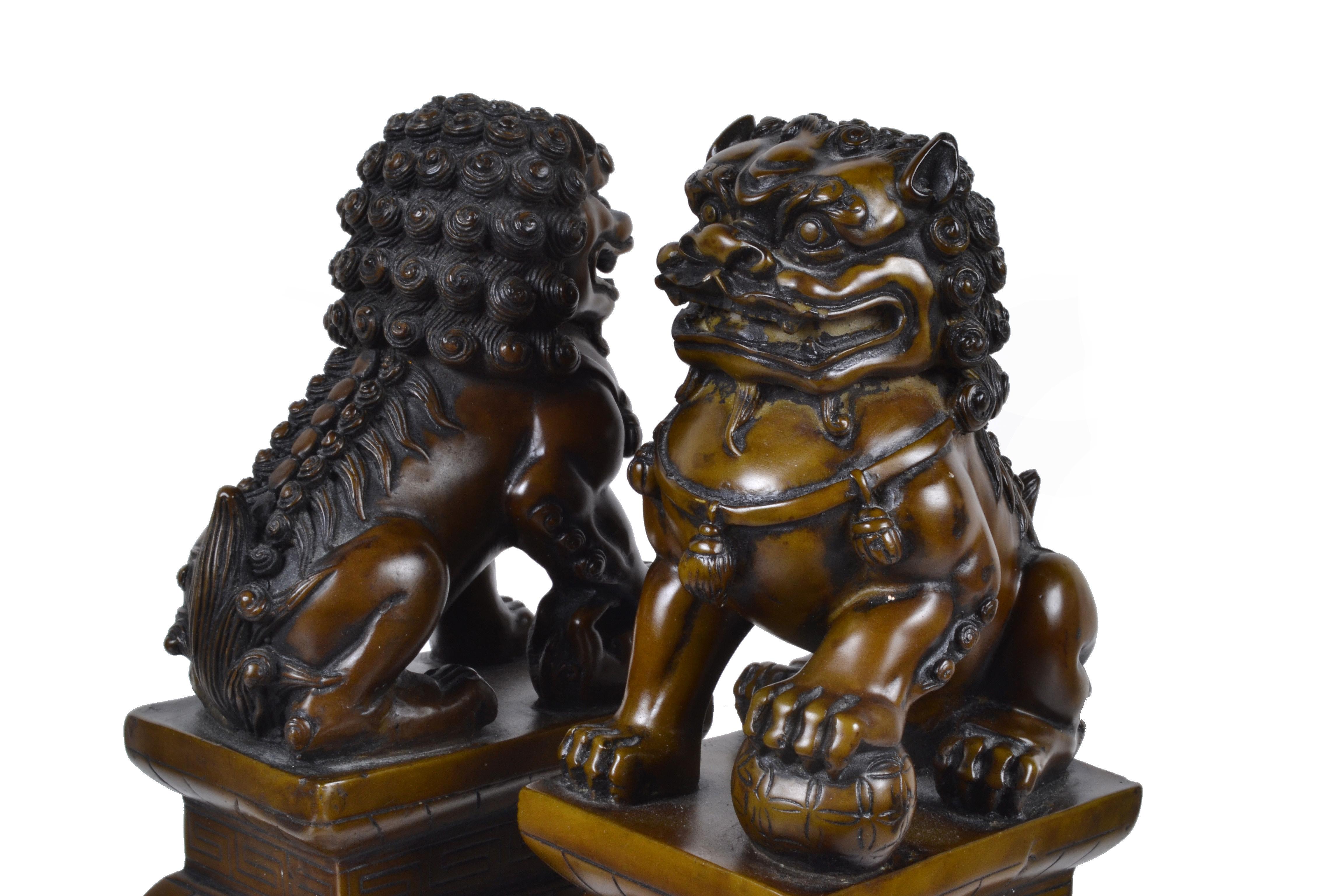 Foo Dogs, Bookends, a Pair 2