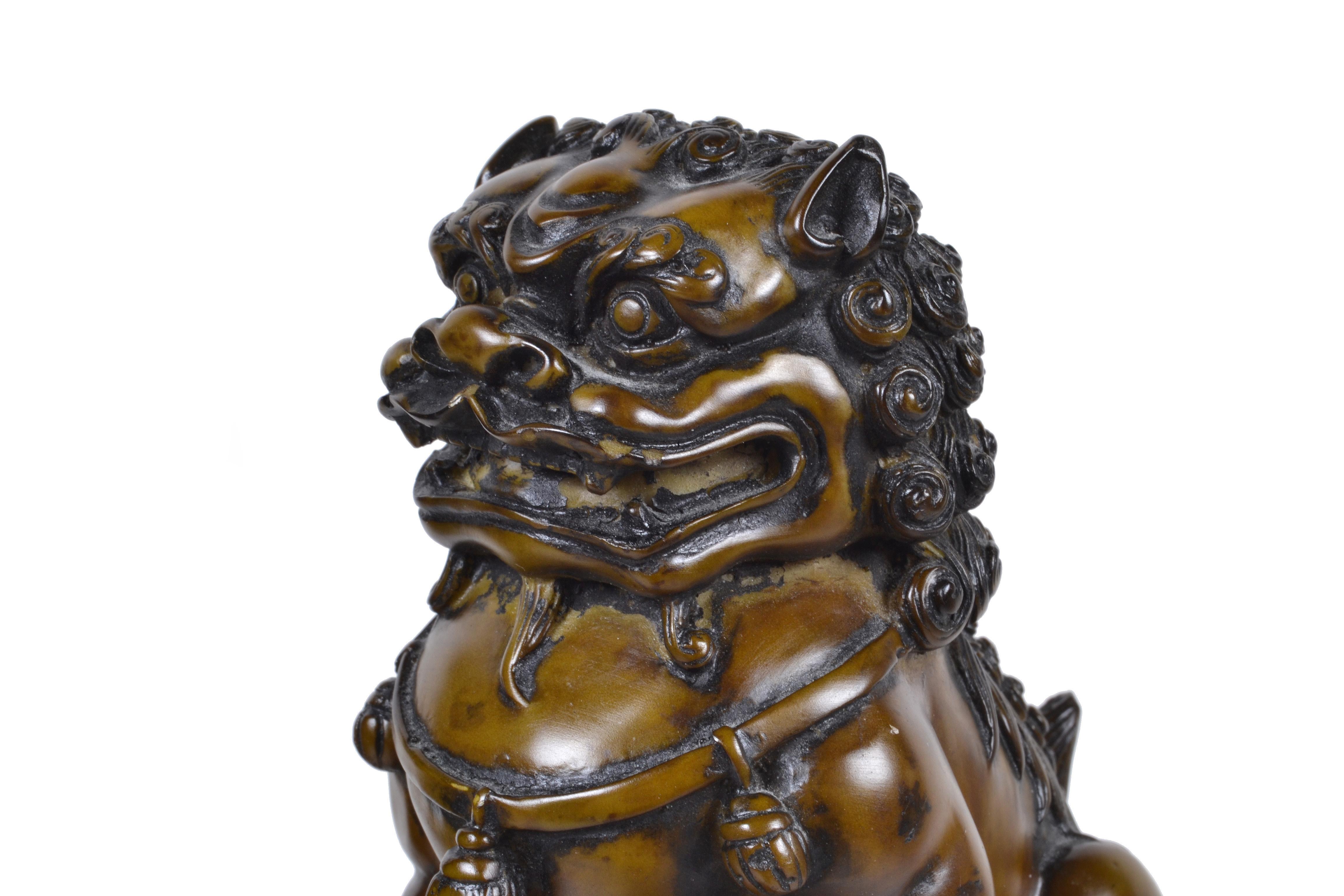 Asian Foo Dogs, Bookends, a Pair