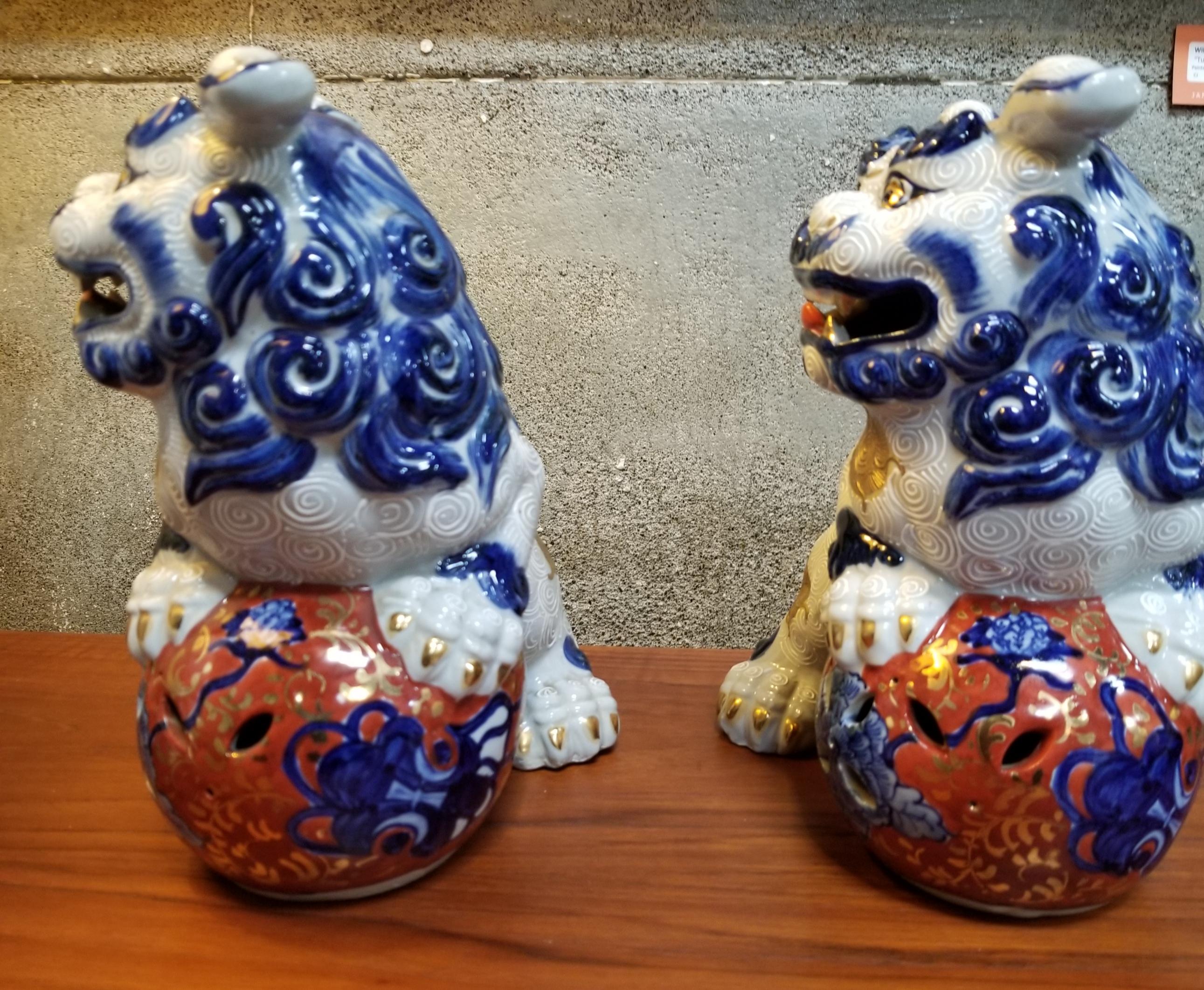 Japanese Foo Dogs, Late 20th Century For Sale