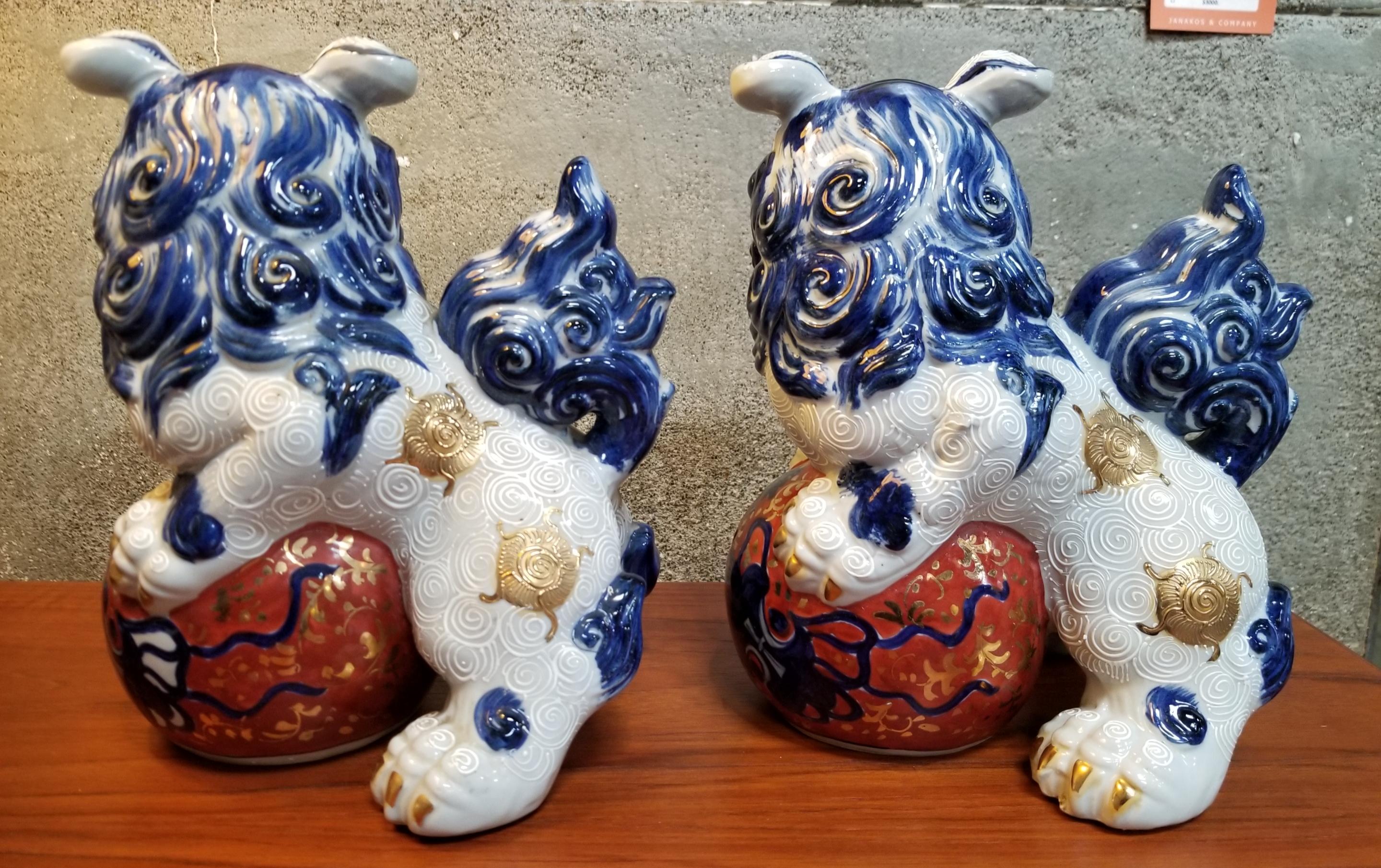Foo Dogs, Late 20th Century In Good Condition For Sale In Fulton, CA