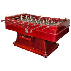 Vintage Foosball "Cordoba" Football Table, 1970s, Spanish, Barcelona Vs Real Madrid