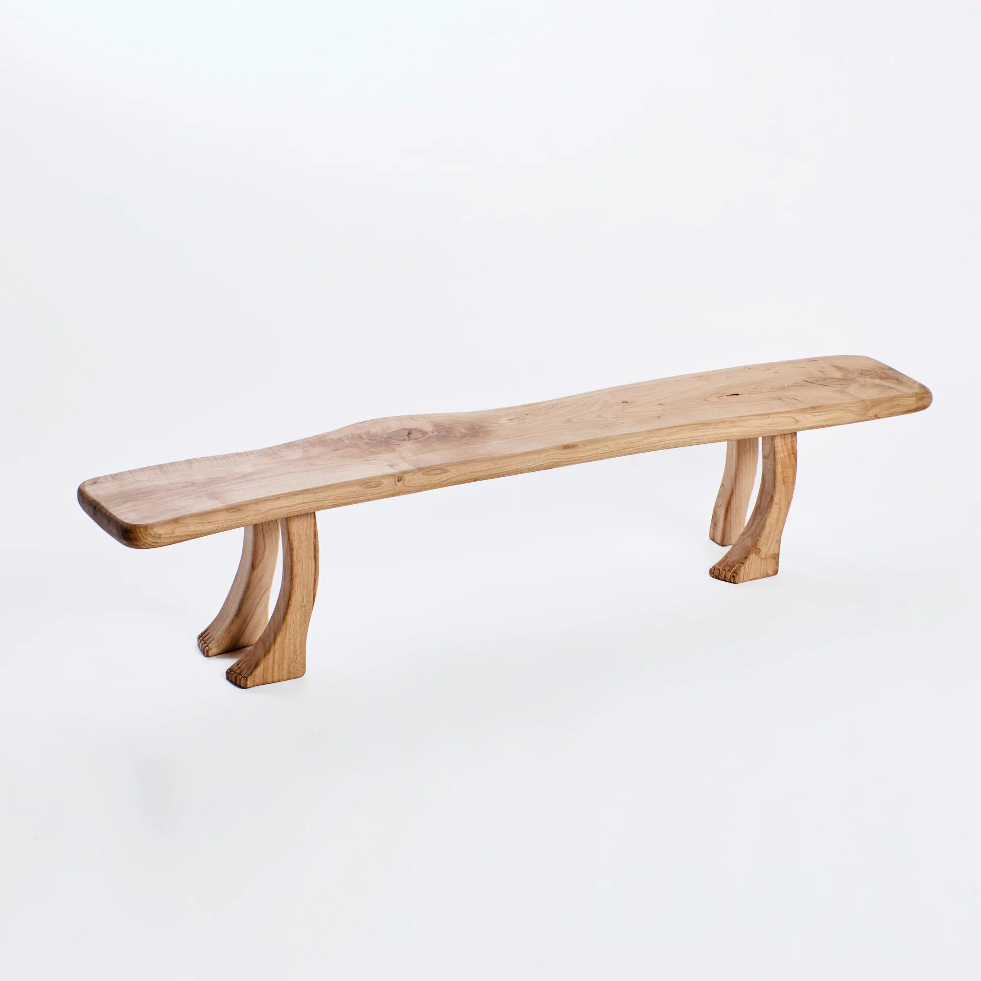 Chestnut Foot Bench by Project 213A For Sale