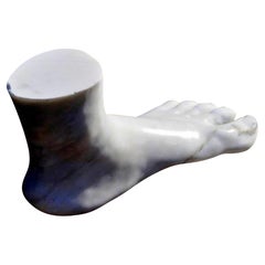 Foot in Carrara Marble Late 19th Century