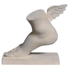 Foot of the God Hermes in Plaster and Resin, 20th Century.
