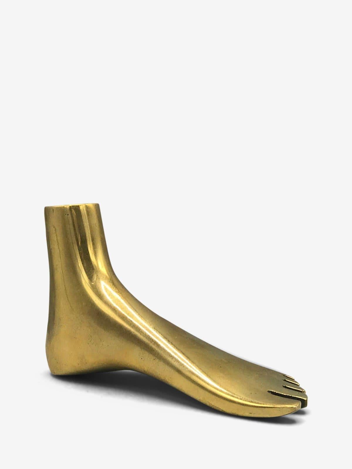 Contemporary Foot Paperweight in Brass by Carl Aubock