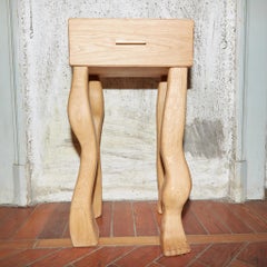 Foot Side Table With Drawer by Project 213A
