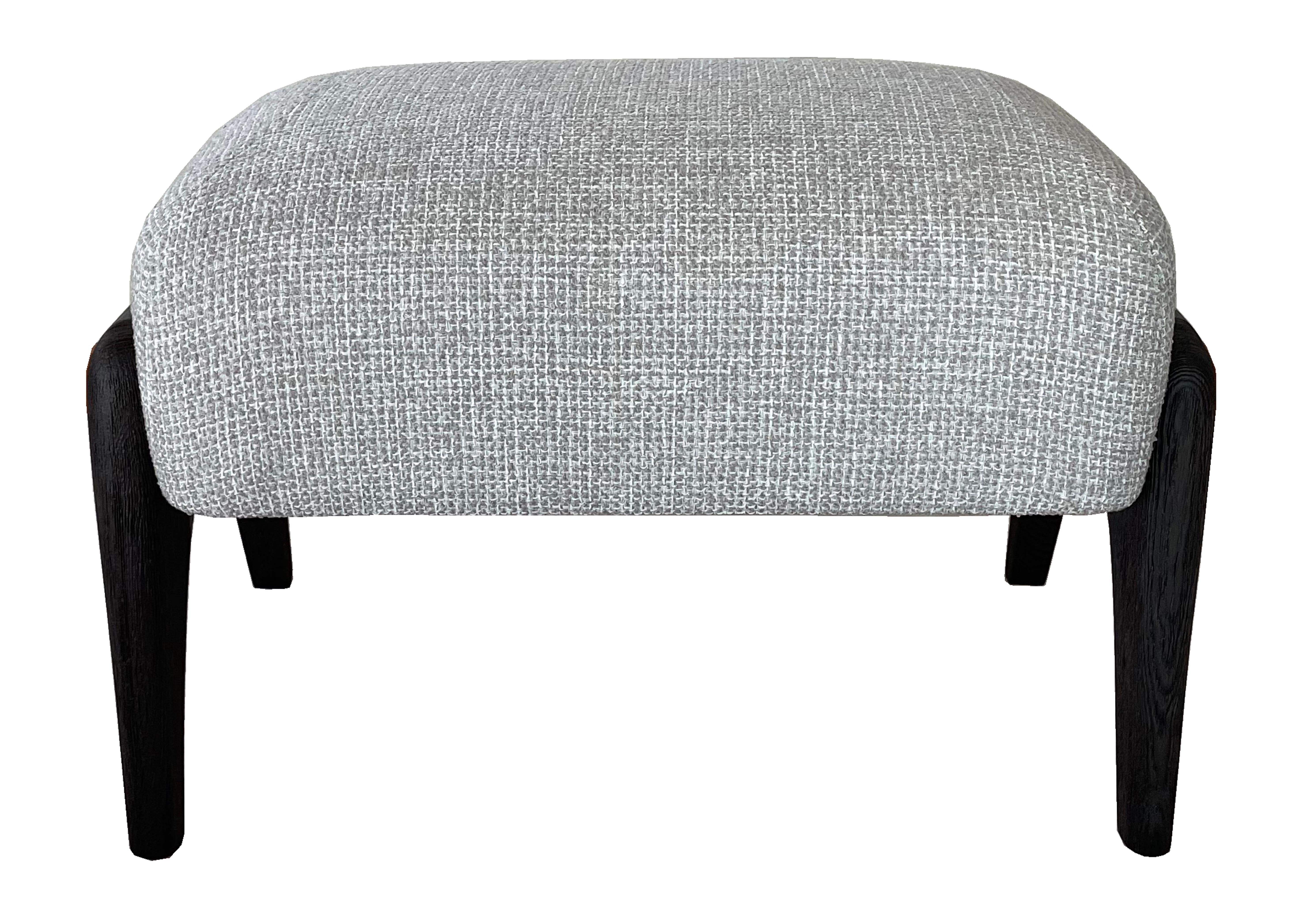 Description: Foot stool in Oak wood with Loro Piana fabric
Color: Charcoal and light grey
Size: 58 x 33 x 38 H cm
Material: Oak Wood and Loro Piana fabric
Collection: Art Déco Garden.